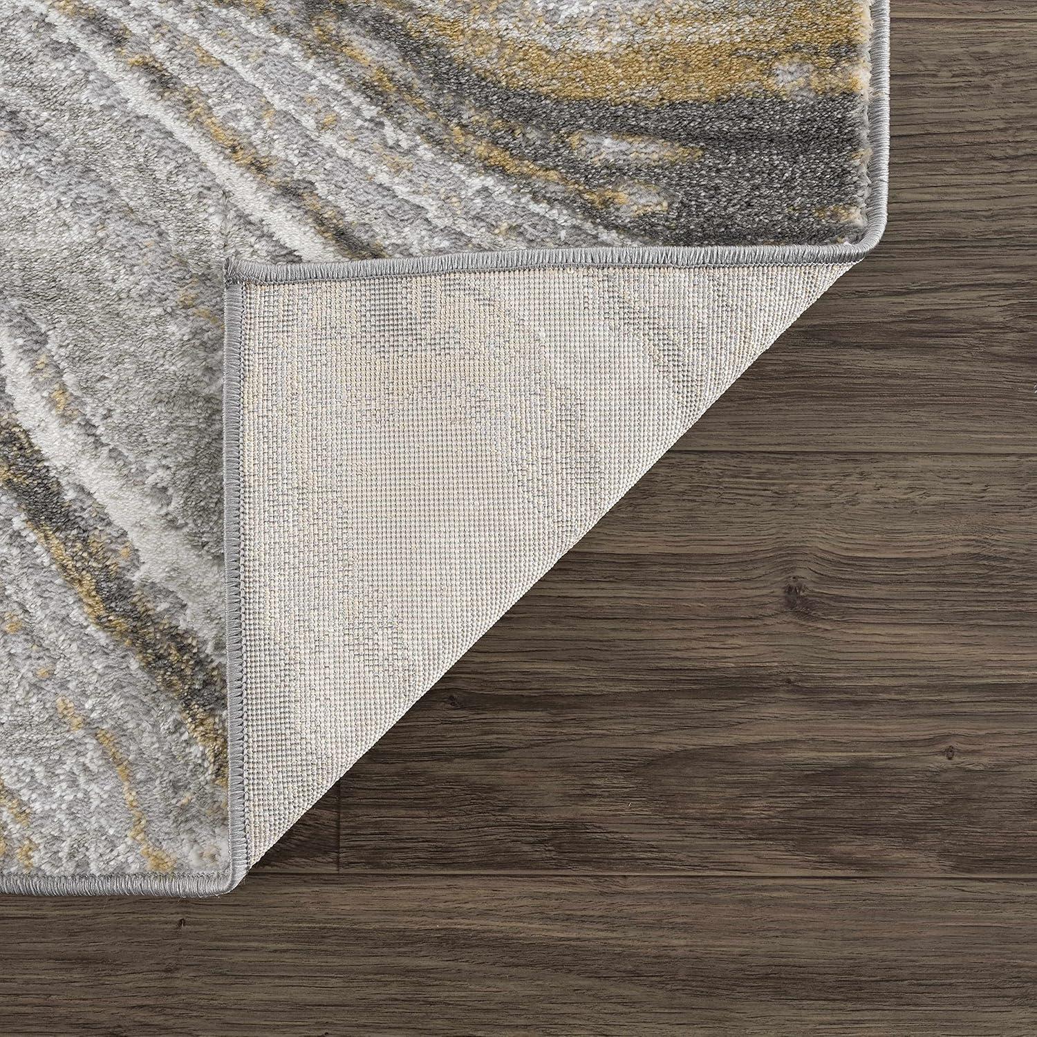 Hauteloom Live Marble Dark Gray Area Rug