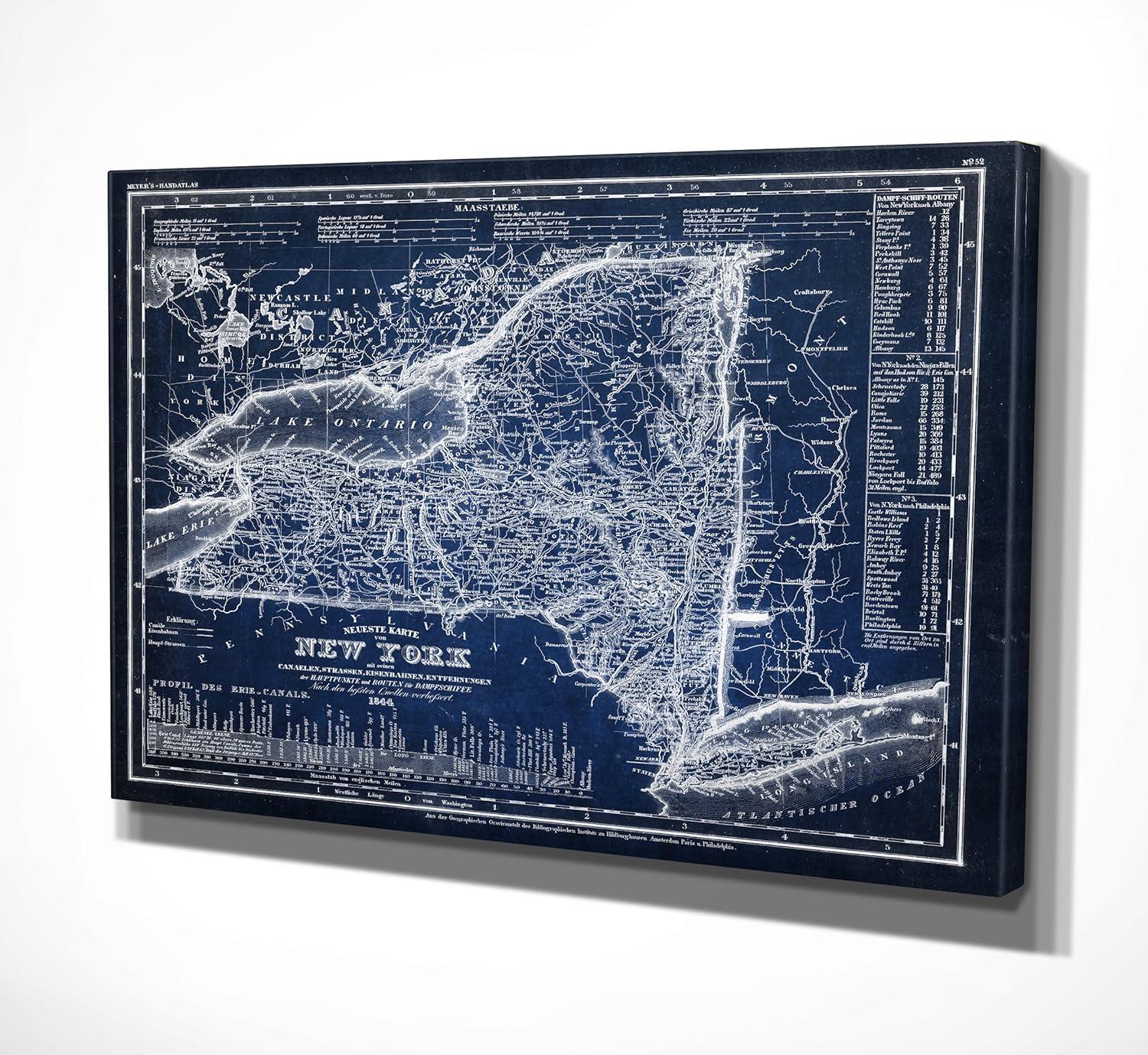 Williston Forge " Vintage New York Map "