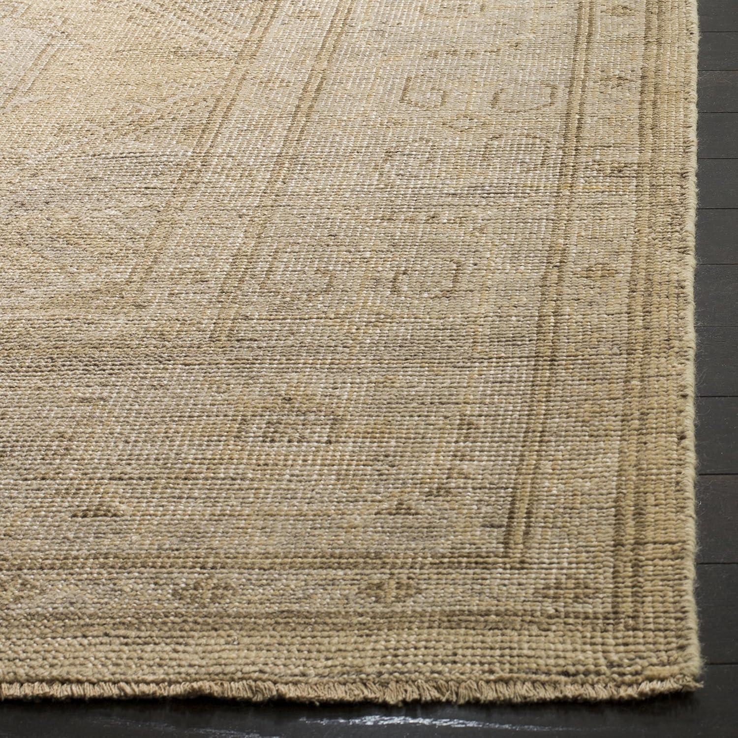 Izmir IZM180 Hand Knotted Area Rug - Gold/Grey - 6'x9' - Safavieh