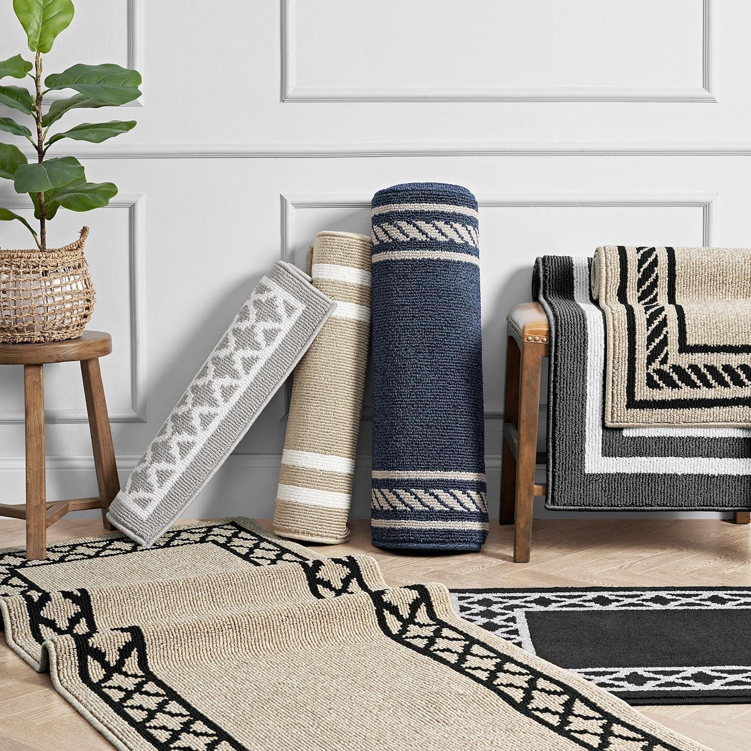 Nautica Collin Border All Loop Tufted Runner and Accent Rugs