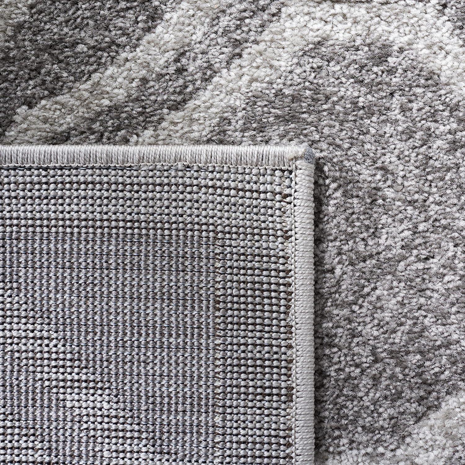 Amherst AMT411 Power Loomed Area Rug - Grey/Light Grey - 6'x9' - Safavieh.