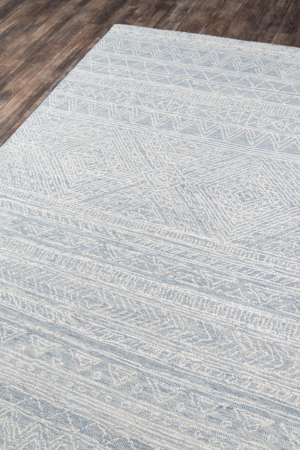 Momeni Contemporary Rectangle Area Rug, Light Blue, 5' X 8'