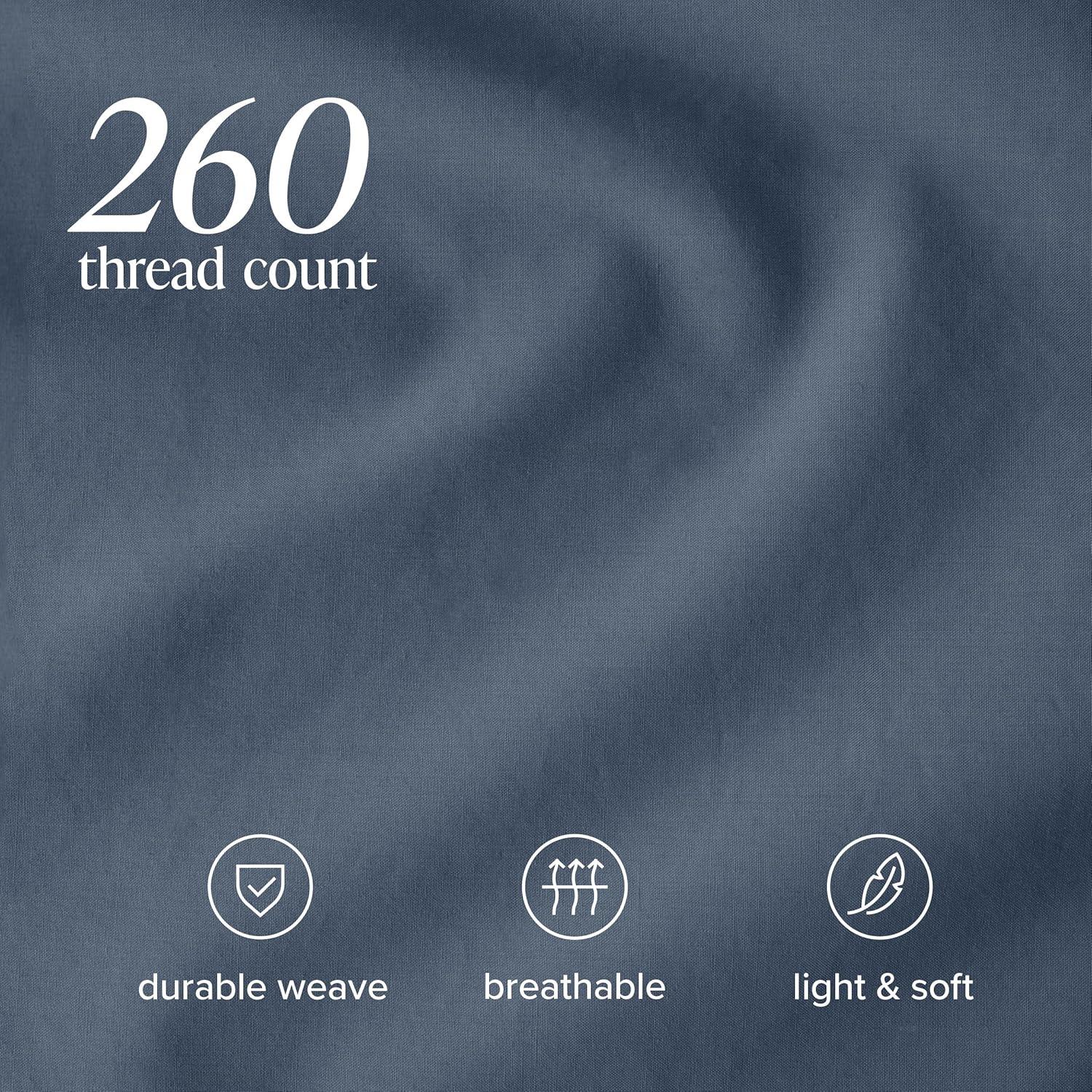Bare Home 100% Cotton Percale Sheet Set