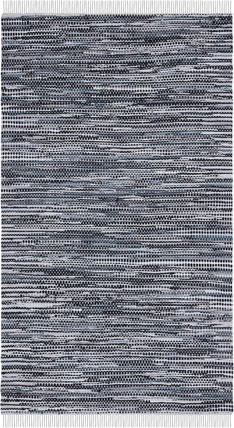 Montauk MTK251 Hand Woven, Flat Weave Indoor Area Rug - Grey/Black - 5'x8' - Safavieh