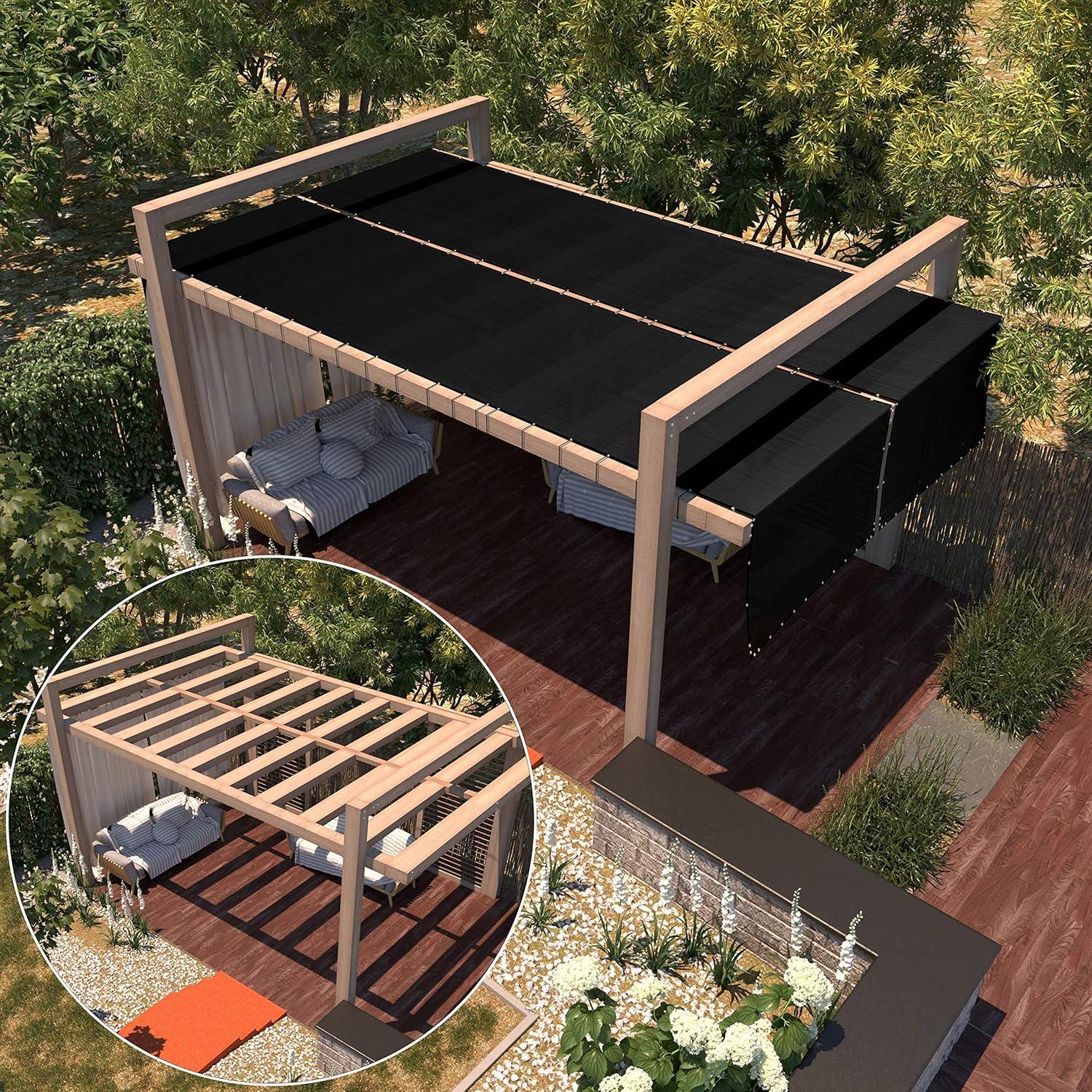 Amgo Fence Privacy Screen Heavy Duty Windscreen with Bindings & Grommets