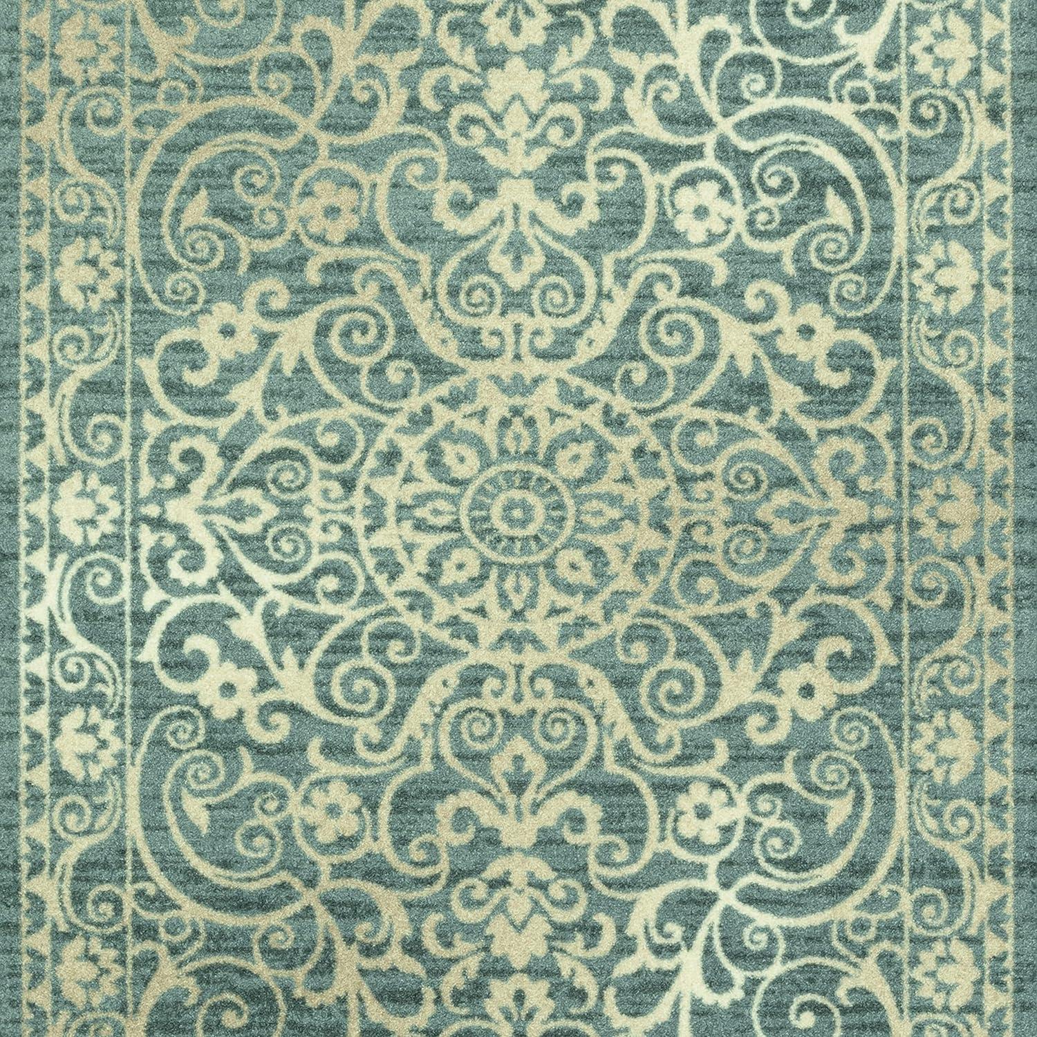 Dreyfuss Light Spa/Turquoise/Ivory Rug