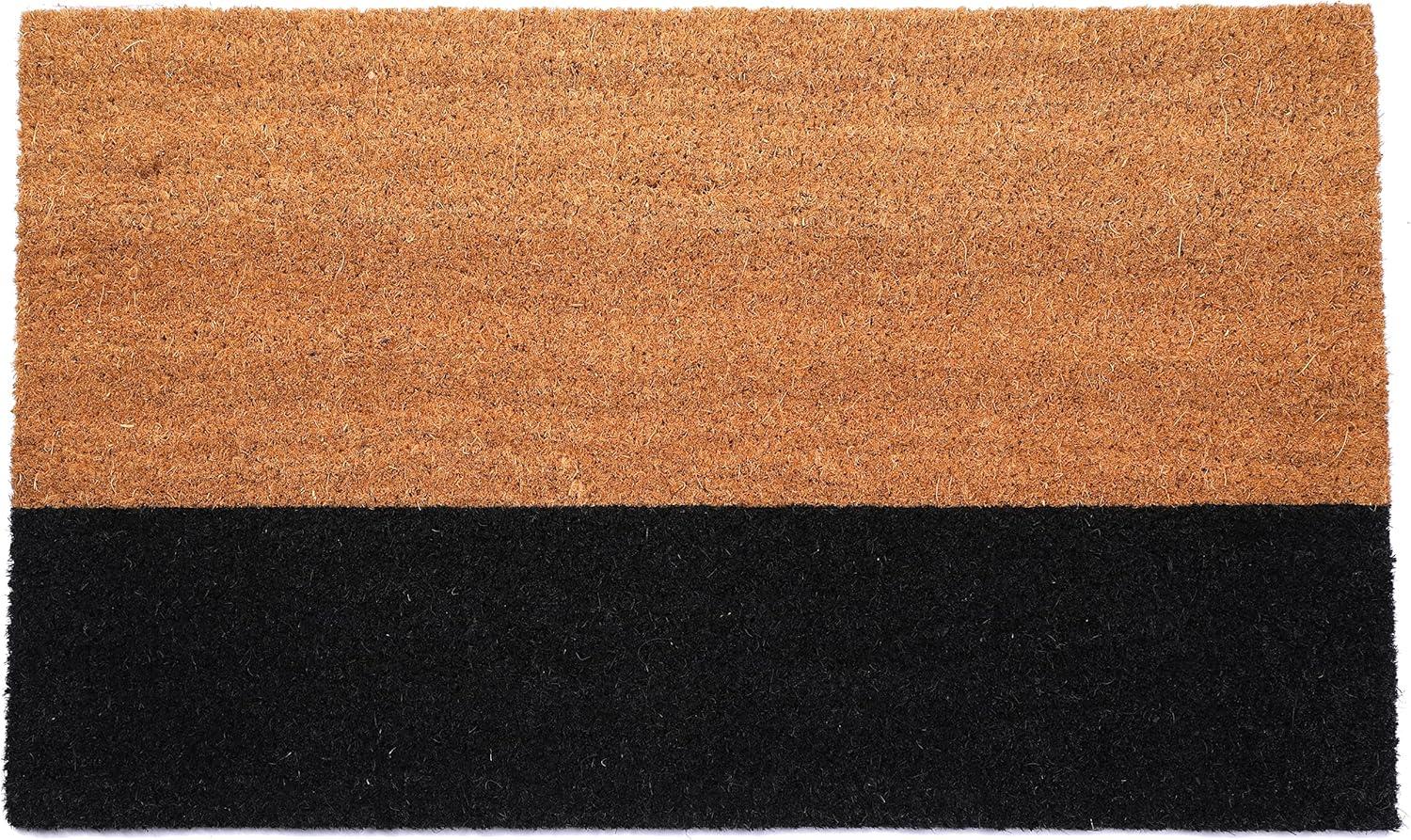 Ophelia & Co. Alece Extra Thick Outdoor Doormat Handwoven Durable Natural Coir Entryway Front Door Porch Patio