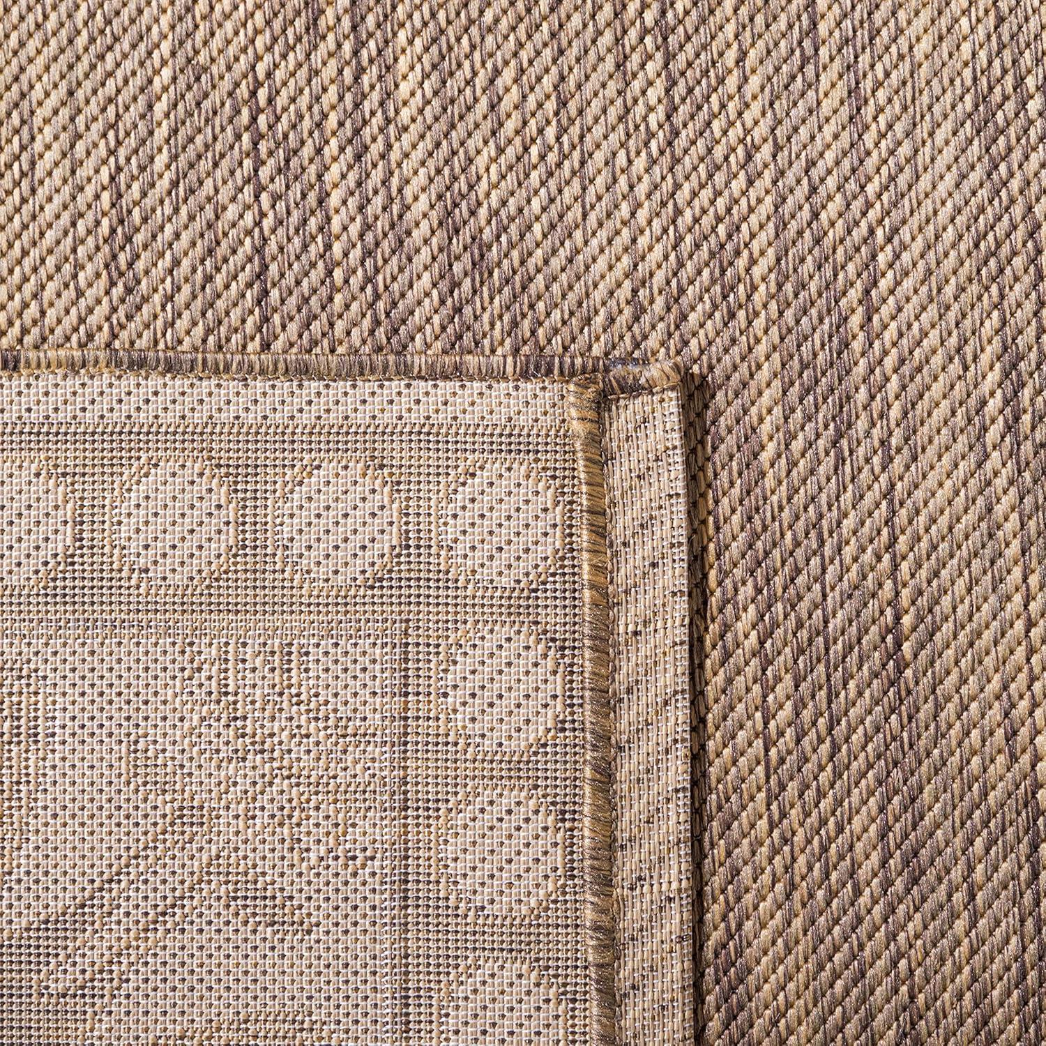 Courtyard CY2965 Power Loomed Indoor/Outdoor Area Rug - Brown/Natural - 5'3"x7'7" - Safavieh.