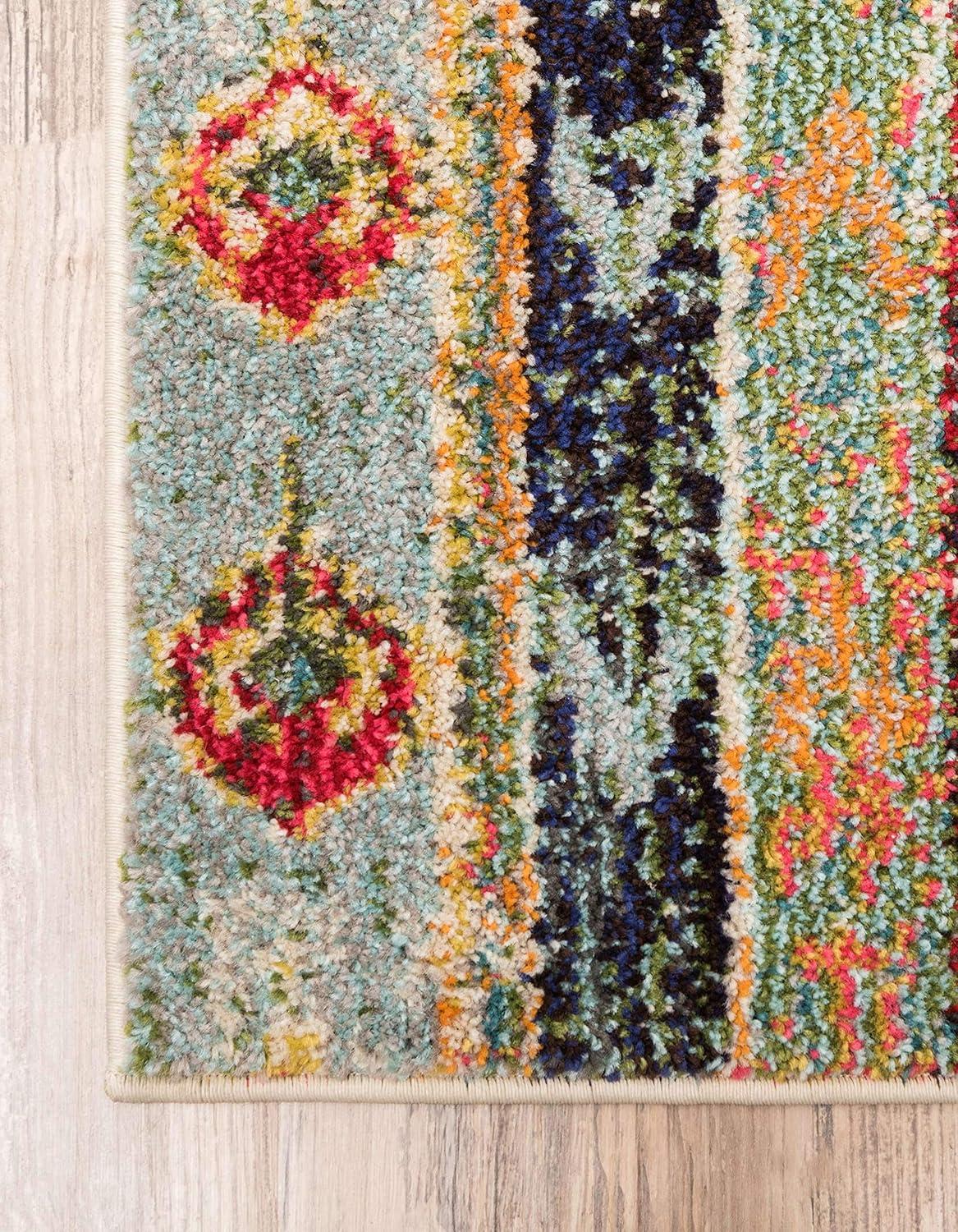Unique Loom 9' 0 x 12' 2 Blue Sedona Yellowstone Area Rug