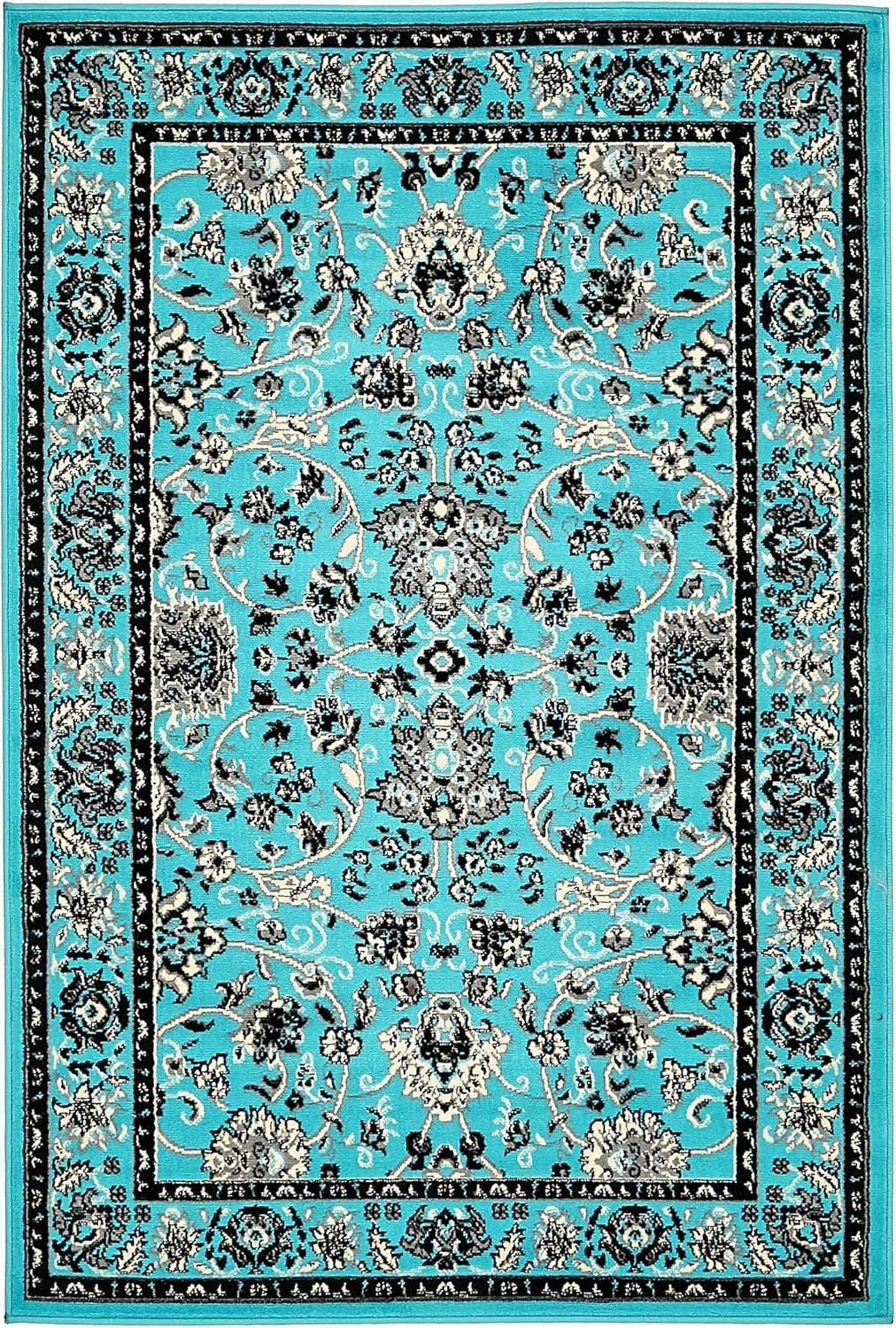 Unique Loom Sialk Hill Washington Floral Indoor Woven Area Rug