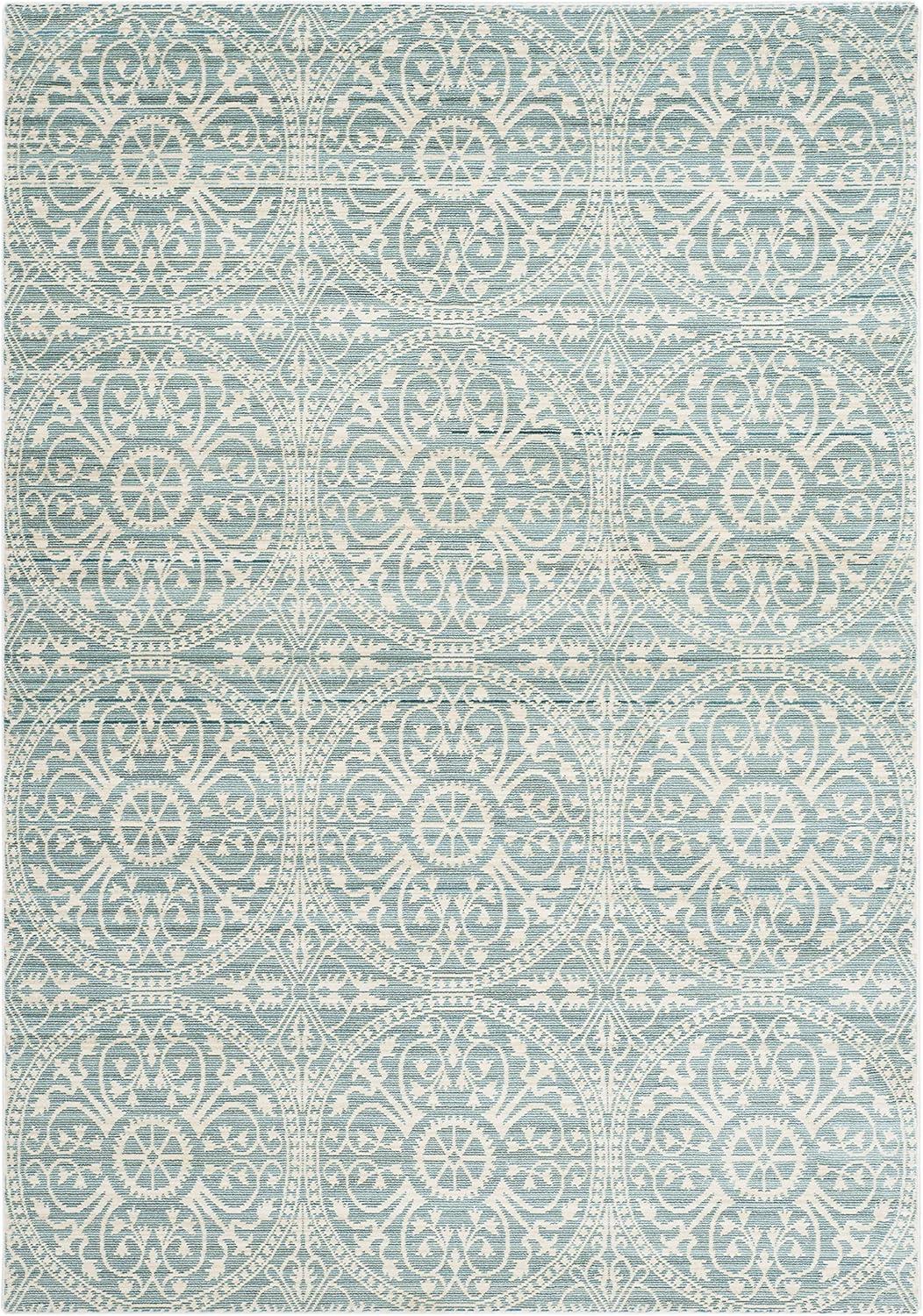 Valencia VAL214 Power Loomed Indoor Area Rug - Alpine/Cream - 5'x8' - Safavieh