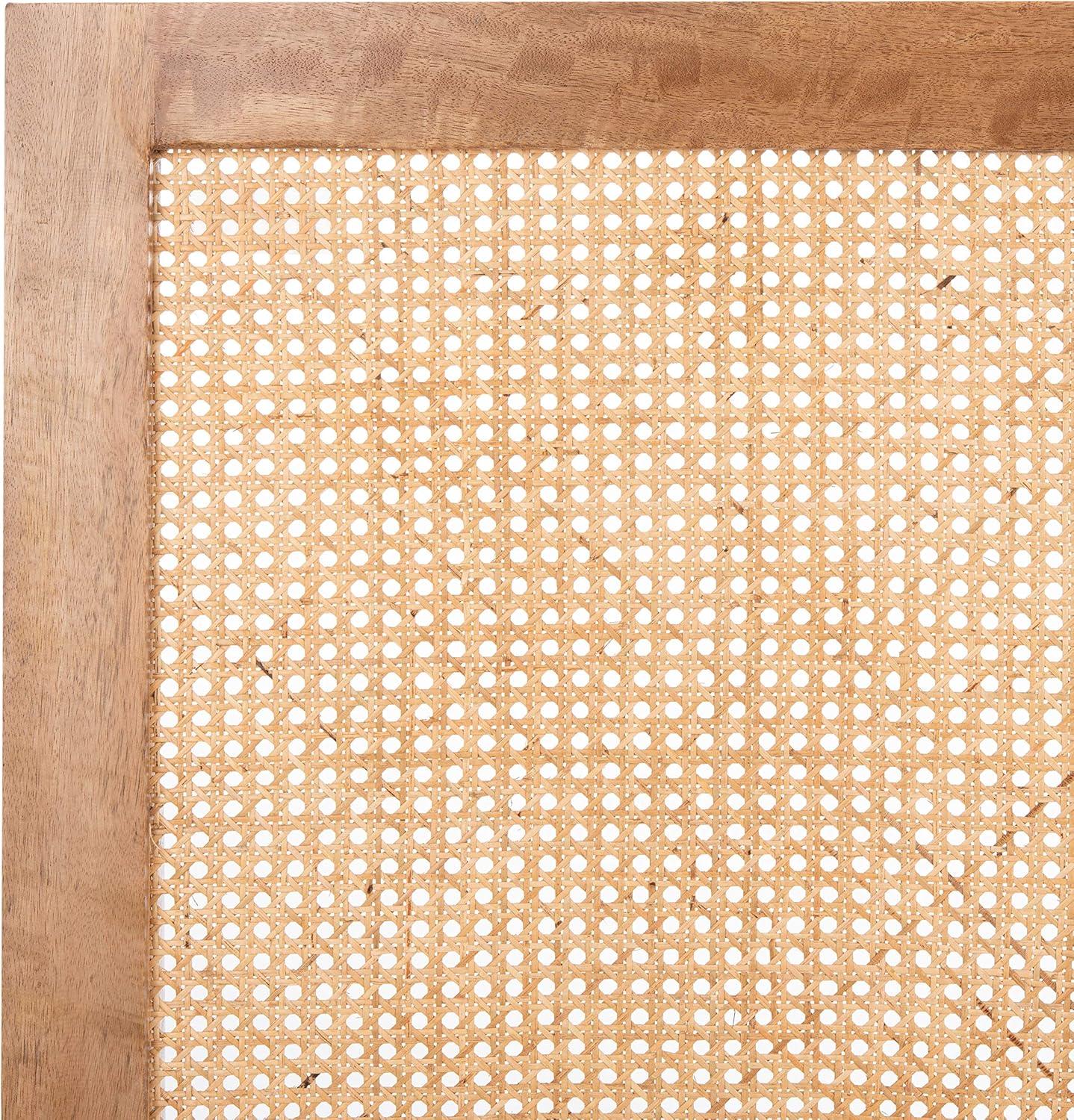 SAFAVIEH Vienna Cane Farmhouse Wood Headboard, Queen, Natural