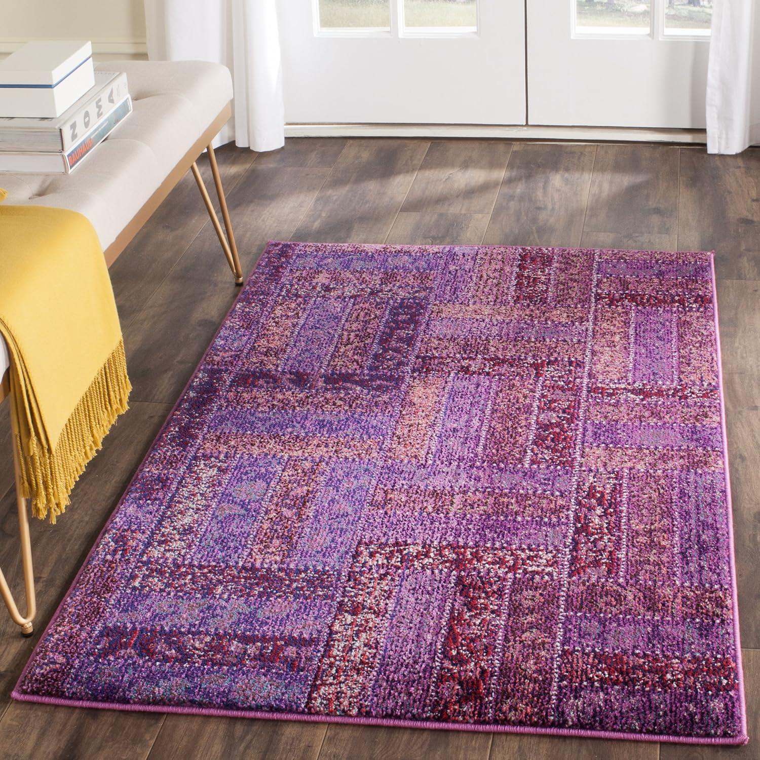 Monaco MNC214 Power Loomed Indoor Accent Rug - Purple/Multi - 3'x5' - Safavieh