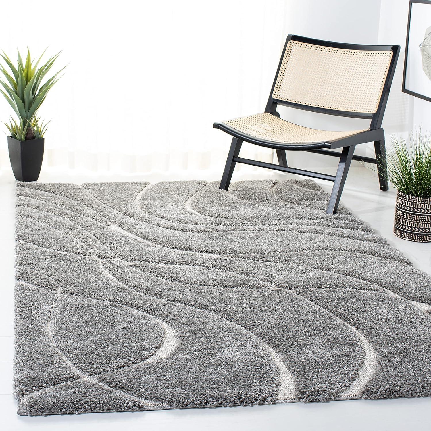 Florida Shag SG471 Power Loomed Rugs - Safavieh