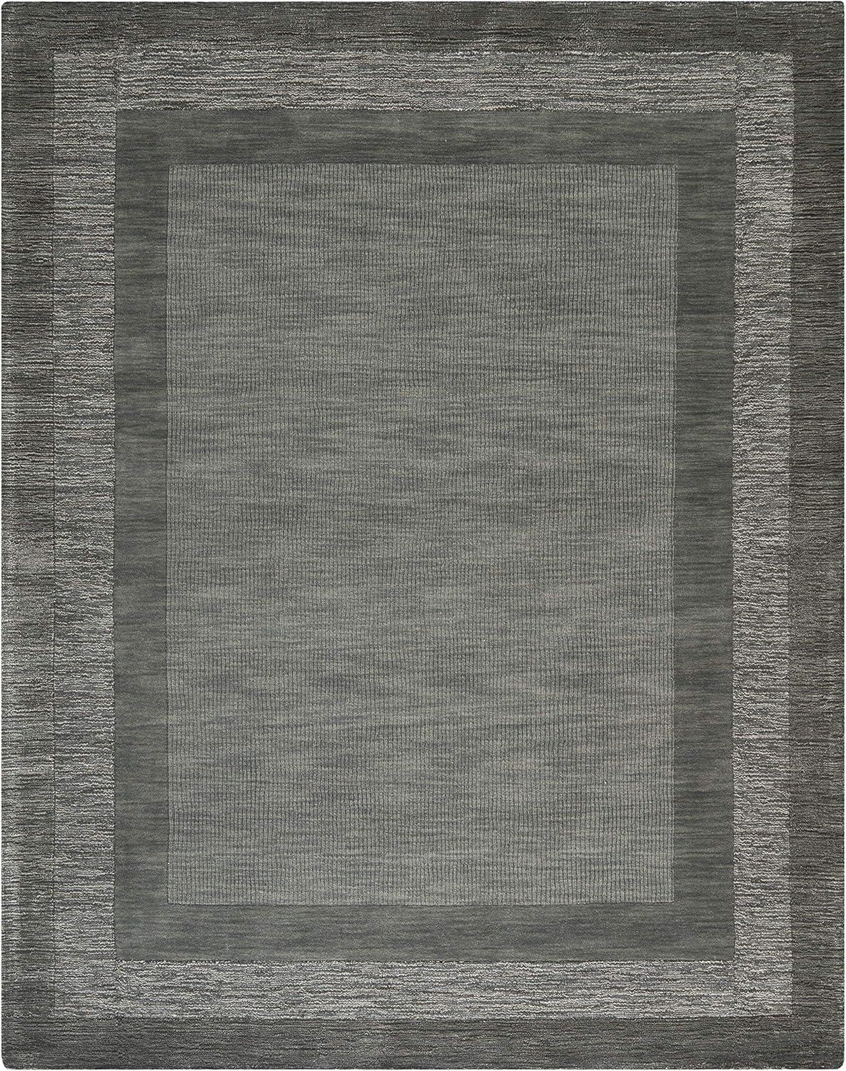 Impressions IM821 Hand Loomed Area Rug - Charcoal/Blue - 7'6"x9'6" - Safavieh
