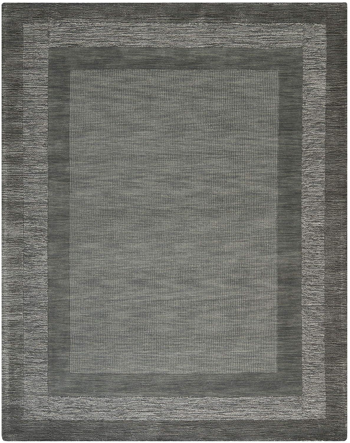 Impressions IM821 Hand Loomed Area Rug - Charcoal/Blue - 7'6"x9'6" - Safavieh
