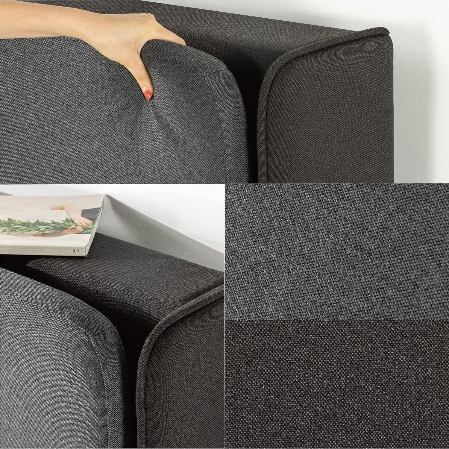 Zinus 39" Avery Platform Bed, Reclining Fabric Headboard and USB Ports, Beige, King