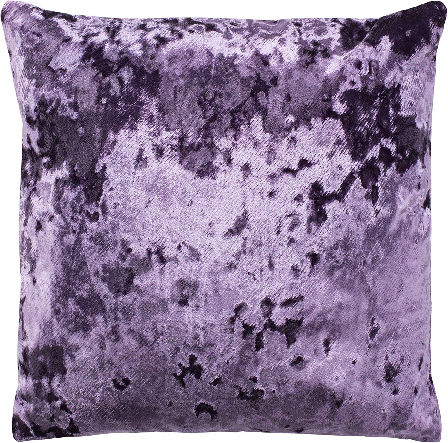 Gili Light Purple Velvet 18-inch Decorative Pillow