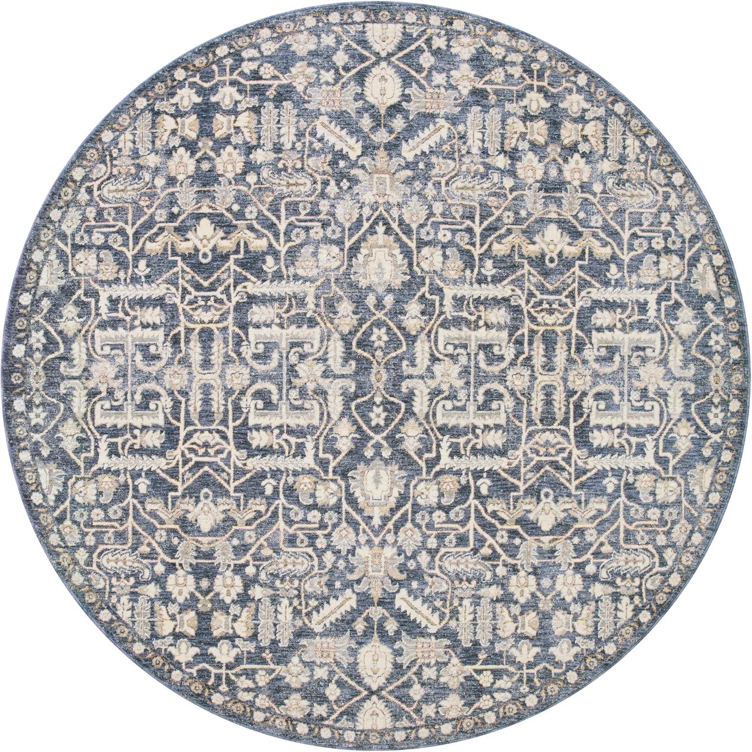 Zuma Rug by Amber Lewis x Loloi - Blue and Ivory / 9'6" x 13'1"