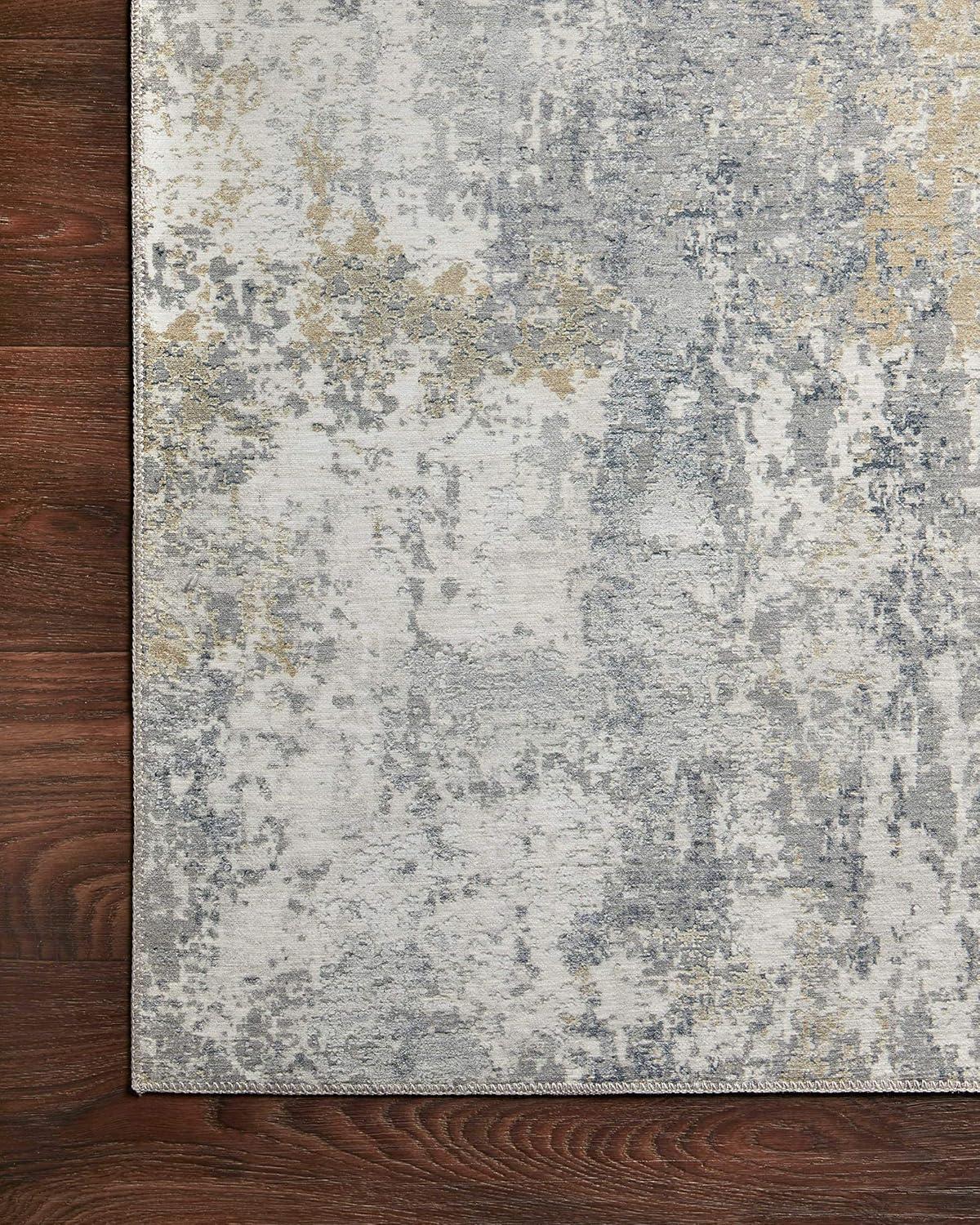 Loloi II Drift Collection DRI-02 Ivory/Granite, Contemporary 18" x 18" Sample