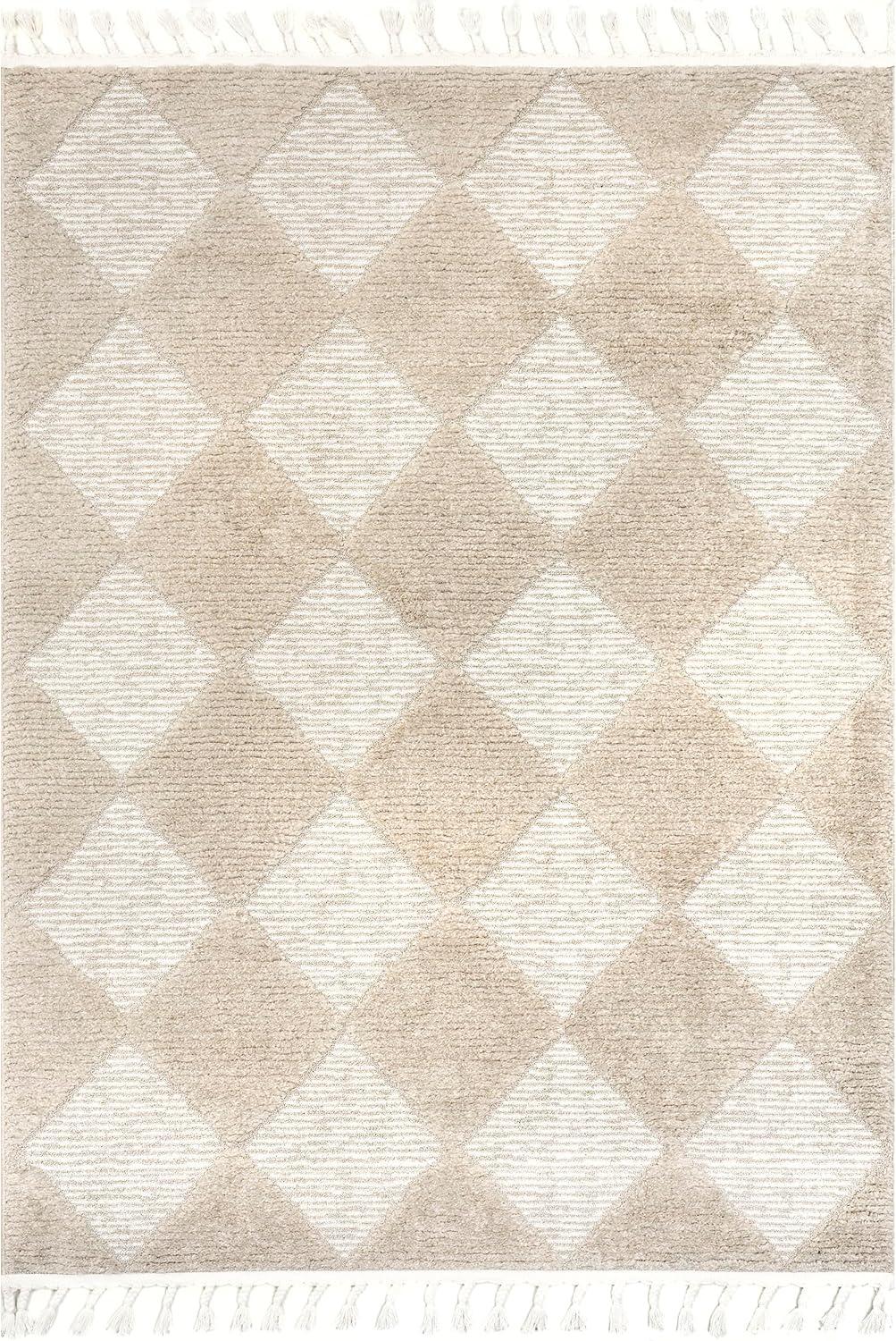 Nuloom Marissa High/Low Diamond Tassel Indoor Area Rug