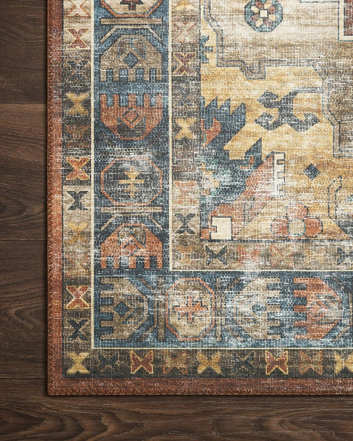 Loloi II SKYE SKY-11 Rust /Blue Oriental Area Rug 3'-6" x 5'-6"