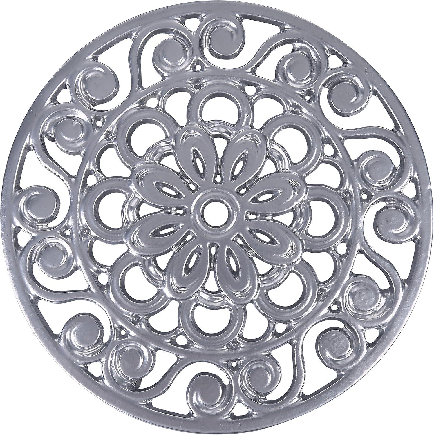 Metal Round 3 Piece Trivet Set