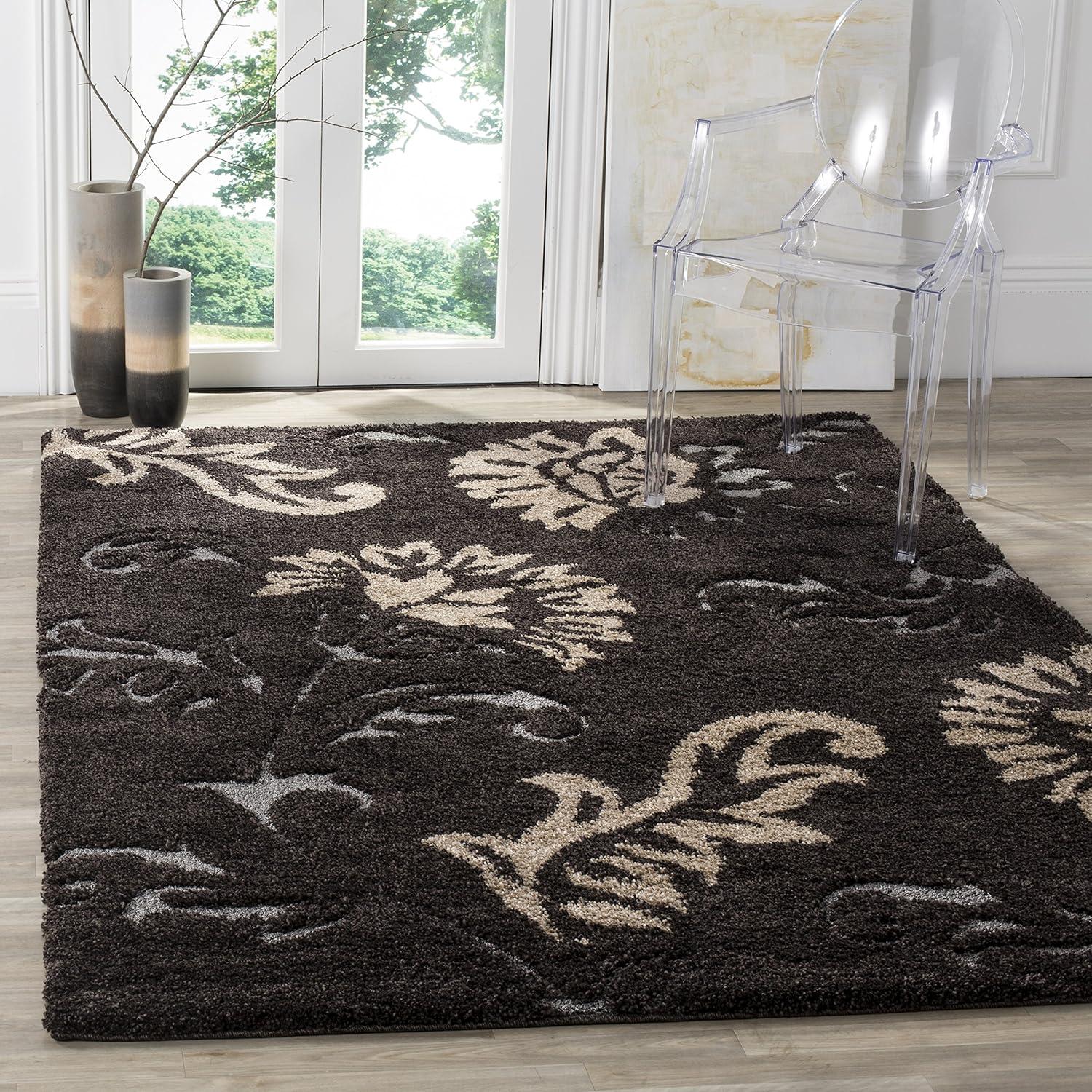 Florida Shag SG463 Power Loomed Rugs - Safavieh