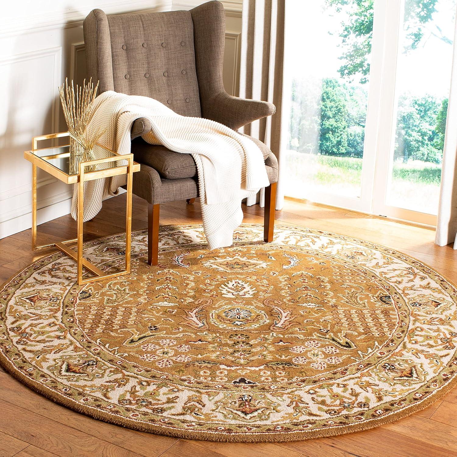 Chattooga Oriental Hand-Tufted Wool Gold Area Rug