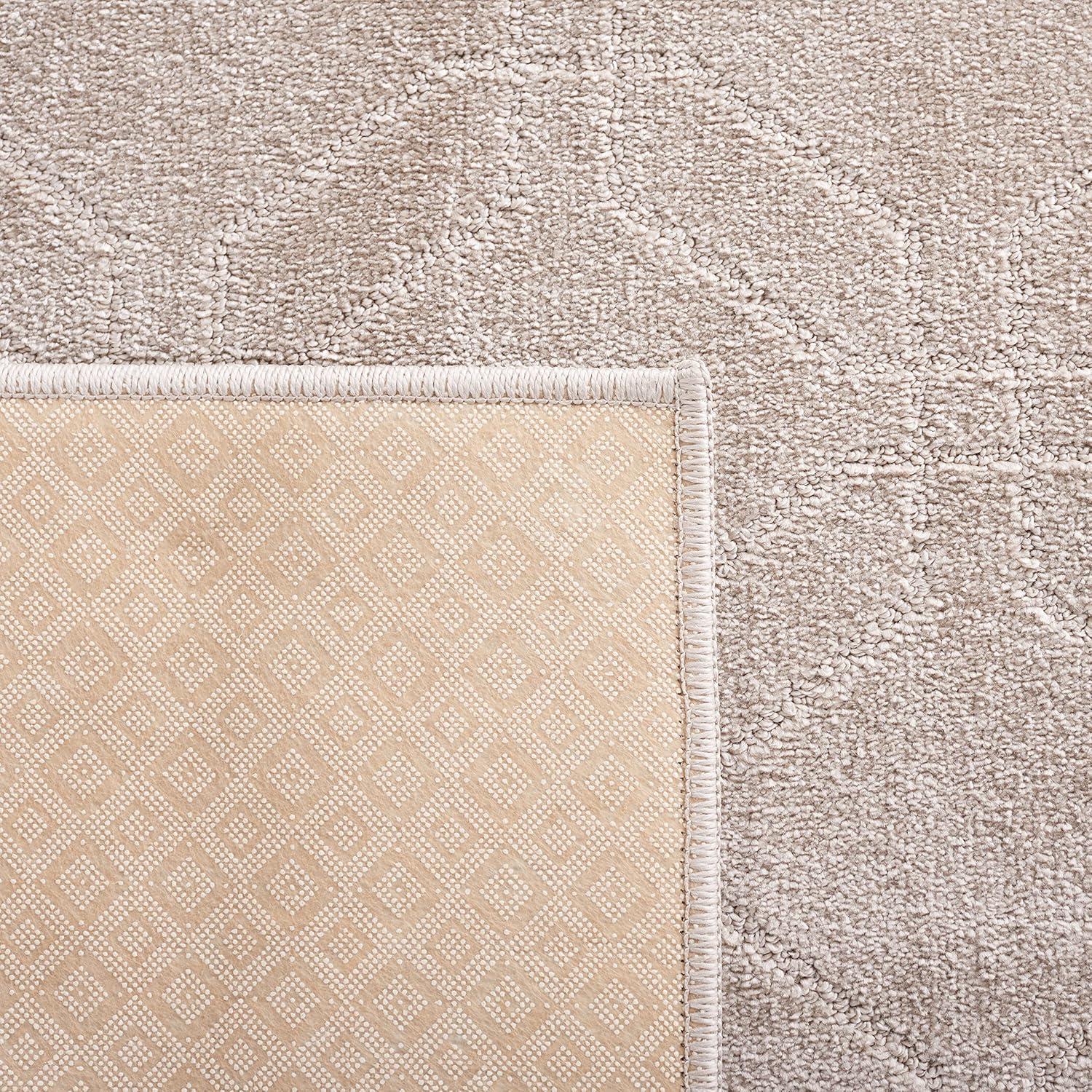 Pattern and Solid PNS406 Power Loomed Area Rug - Beige - 5'3"x7'6" - Safavieh.