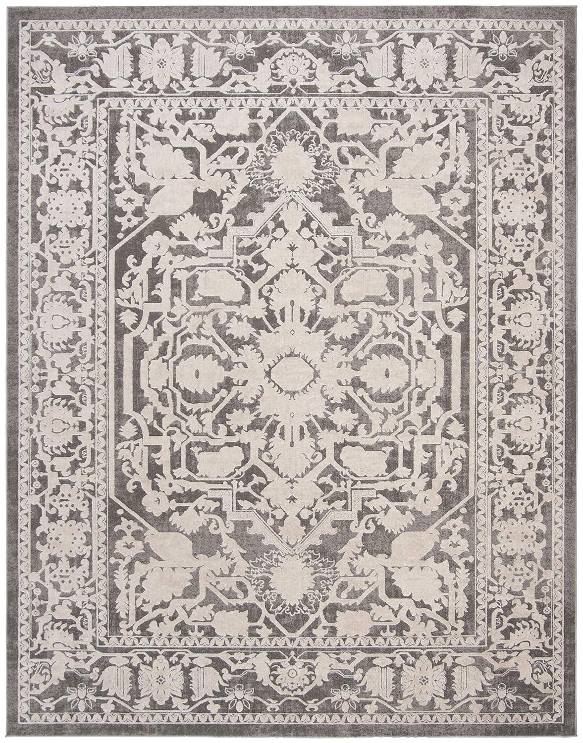Reflection RFT664 Power Loomed Indoor Area Rug - 10'x14' - Light Grey/Cream - Safavieh