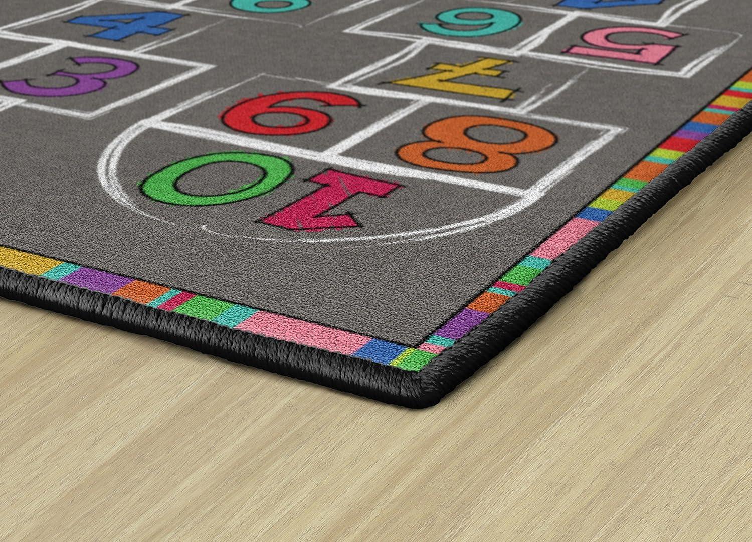 Flagship Carpets Hopscotch Rainbow Numbers Children's Area Rug, 3' x 5'