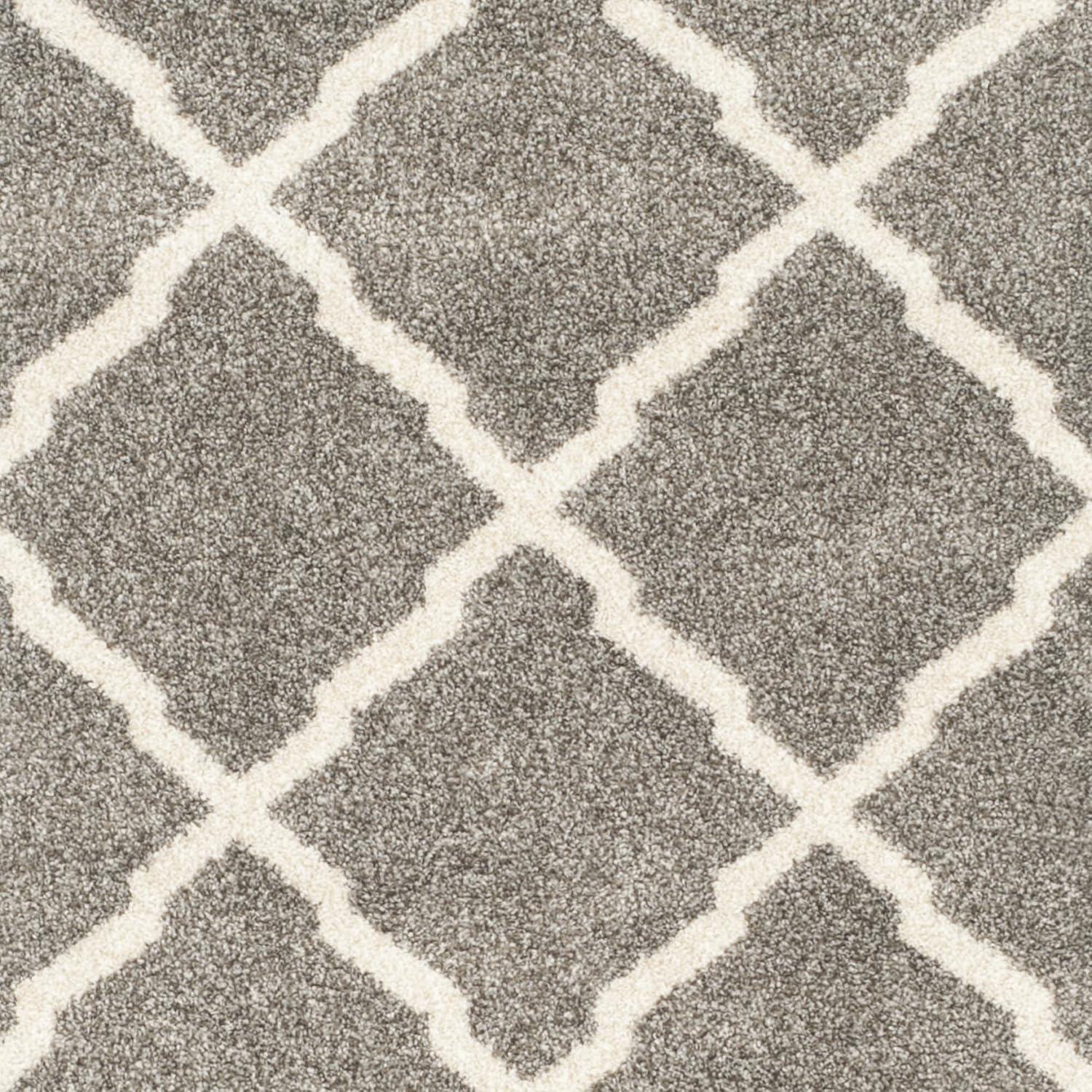 Amherst AMT421 Power Loomed Indoor Runner Rug - Dark Grey/Beige - 2'3"x9' - Safavieh