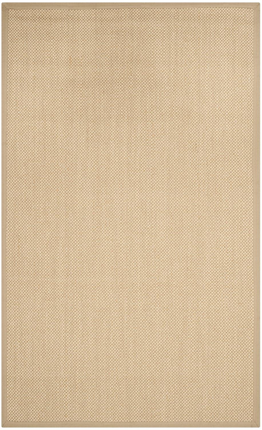 Natural Fiber NF141 Power Loomed Indoor Area Rug - Maize/Linen - 6'x9' - Safavieh