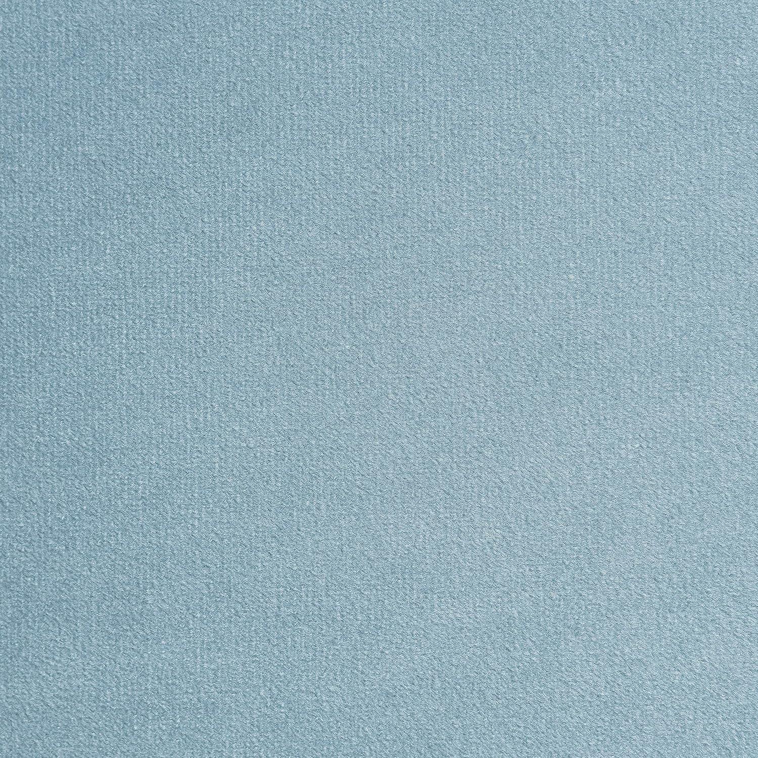 Chanasya 2pk Solid Velvet Room Darkening Window Curtain Panels - Set of 2 - 52 x 63 Inches Long - Slate Blue