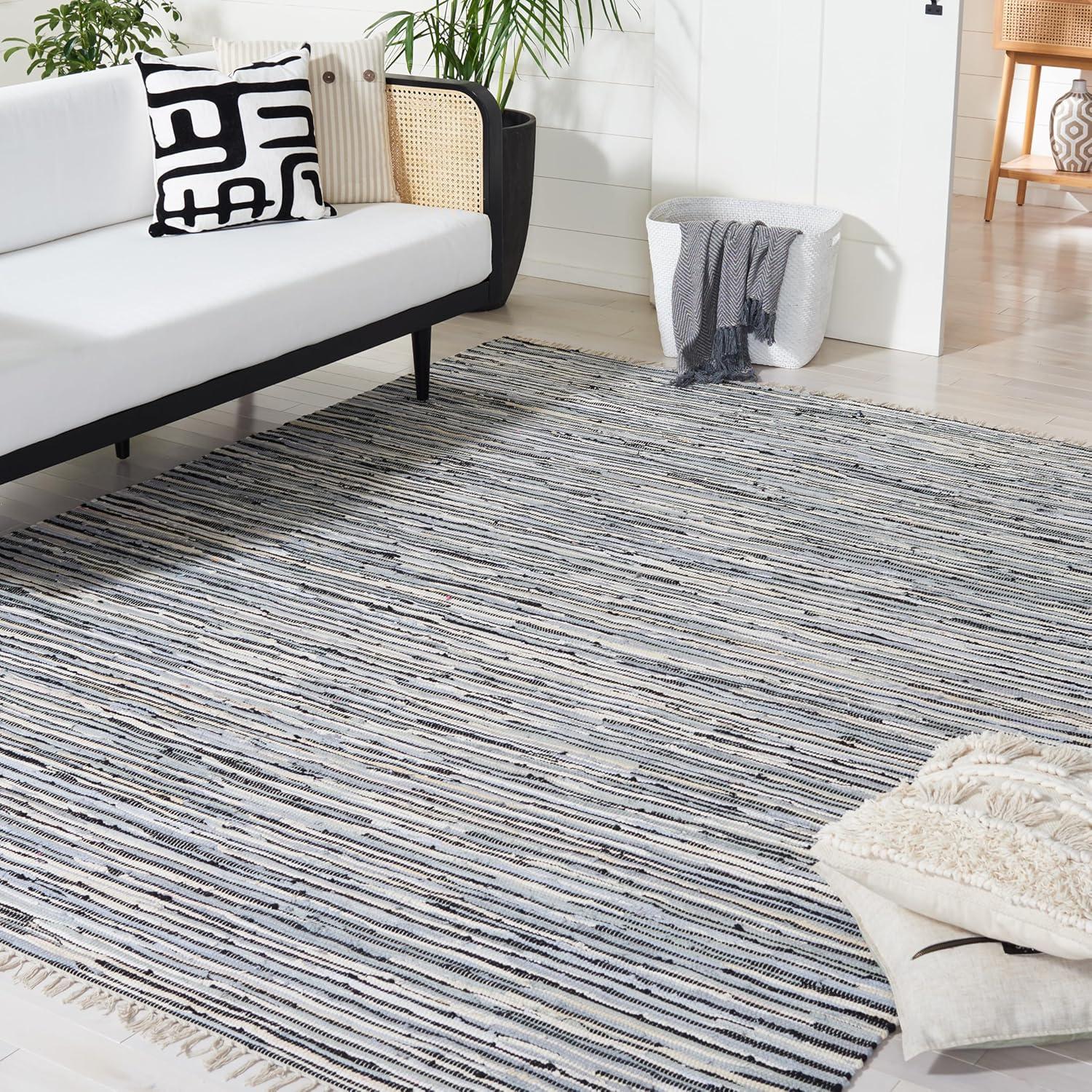 Rag Area Rug RAR129 Hand Woven Area Rug  - Safavieh