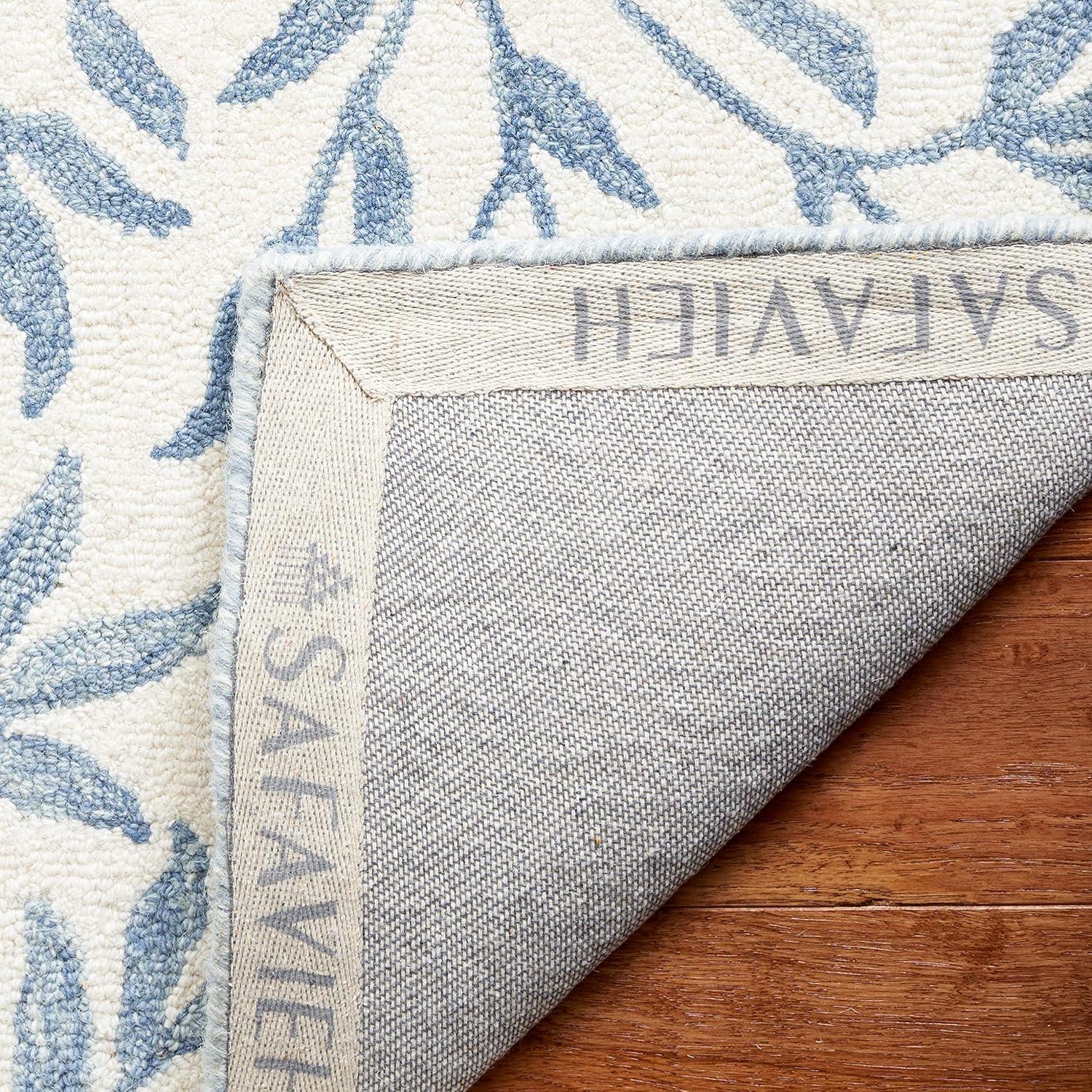 Jardin JAR753 Hand Tufted Area Rug - Ivory/Blue - 6'x6' - Safavieh.