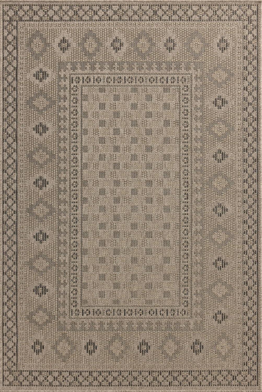 Chris Loves Julia x Loloi Providence Dove / Charcoal Indoor/Outdoor Area Rug