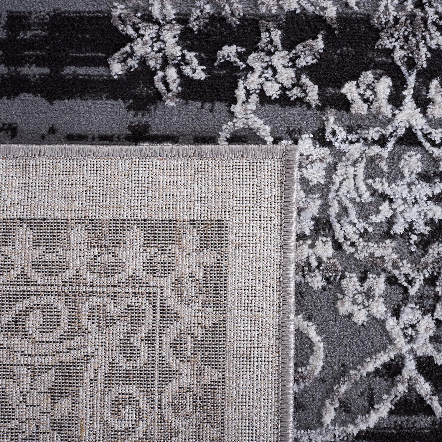 Amelia ALA298 Power Loomed Area Rug - Charcoal/Gray - 4'5"x6'5" - Safavieh.
