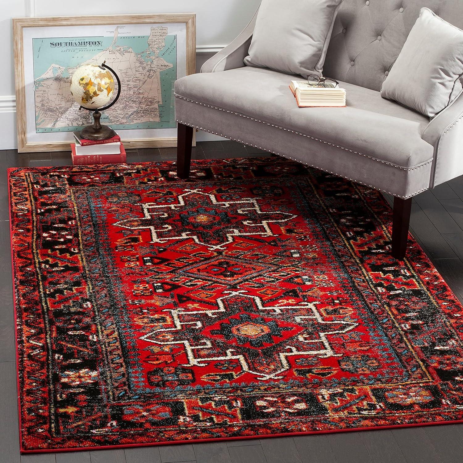 Vintage Hamadan VTH211 Power Loomed Indoor Runner Rug - Light Grey/Dark Grey - 2'3"x6' - Safavieh