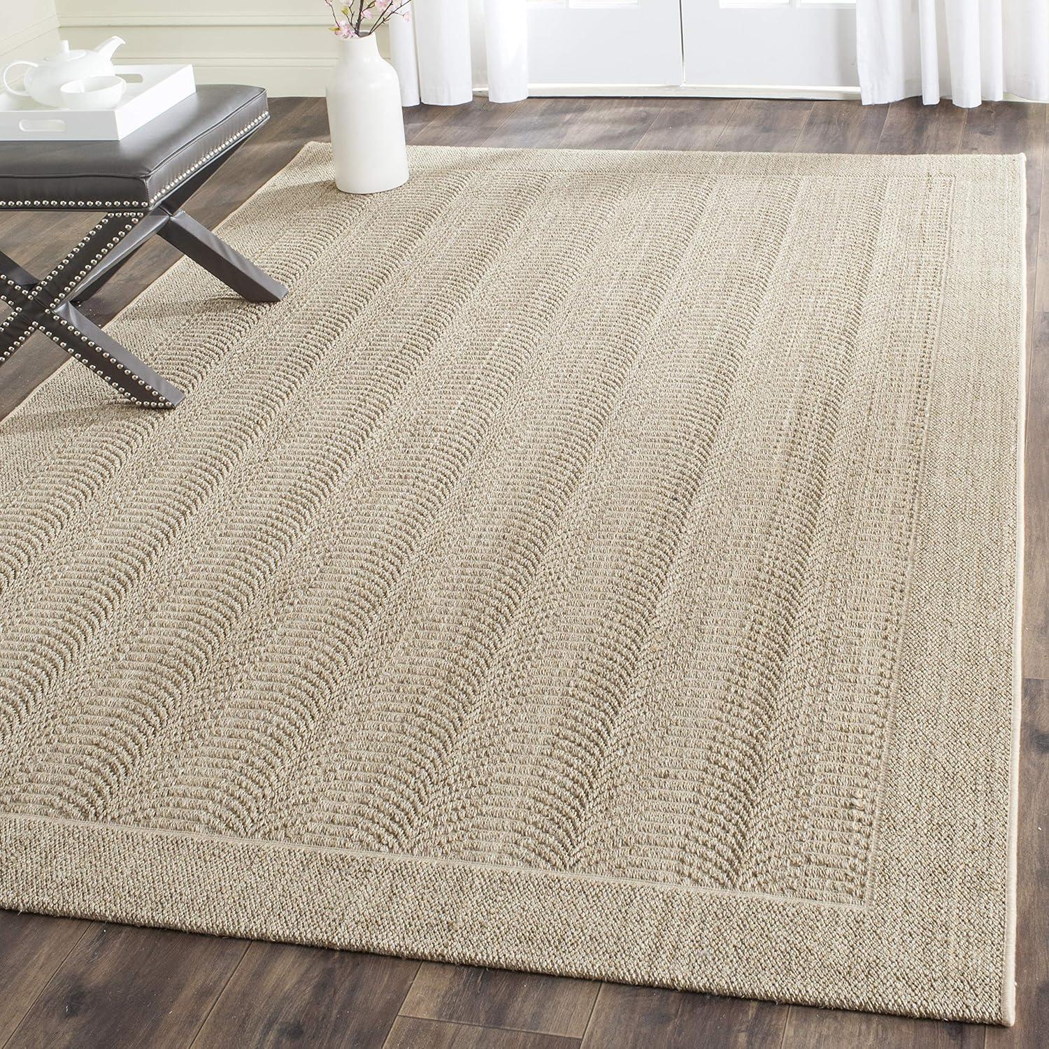 Desert Sand Geometric Sisal 4' x 6' Area Rug