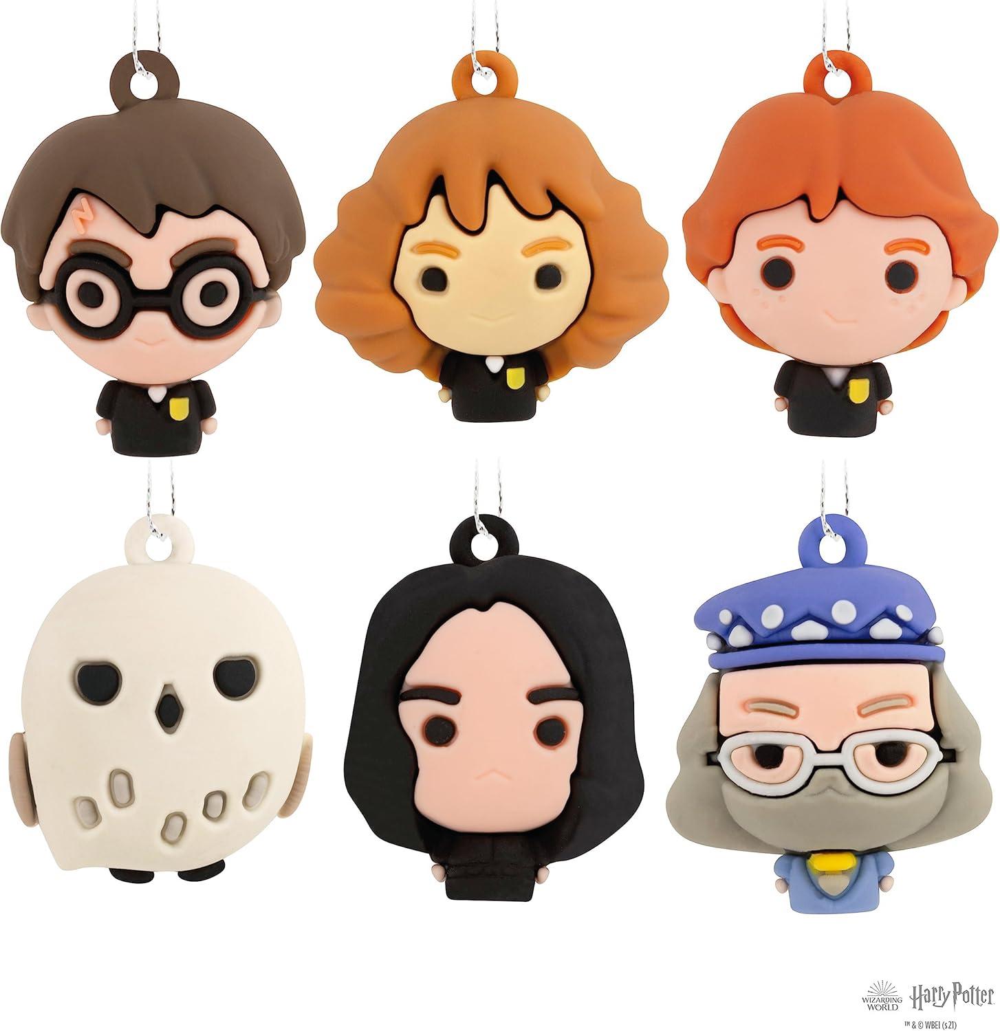 Hallmark Harry Potter and Friends Mini Shatterproof Christmas Ornaments, 6