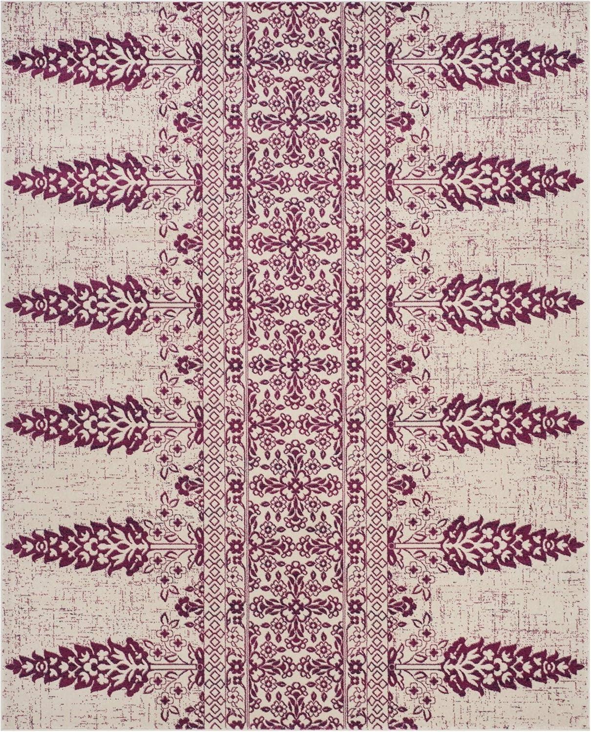 SAFAVIEH Evoke Maximillian Southwestern Area Rug, Ivory/Fuchsia, 8' x 10'