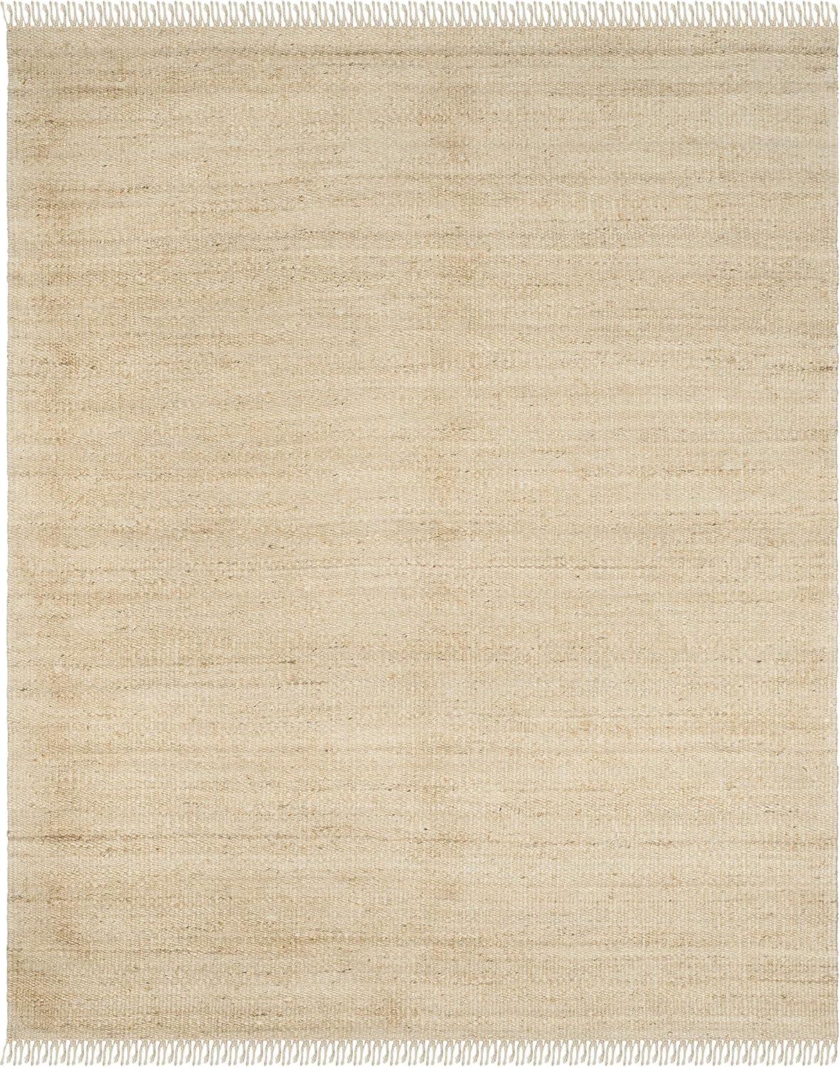 SAFAVIEH Natural Fiber Clara Braided Jute Area Rug, Ivory, 9' x 12'