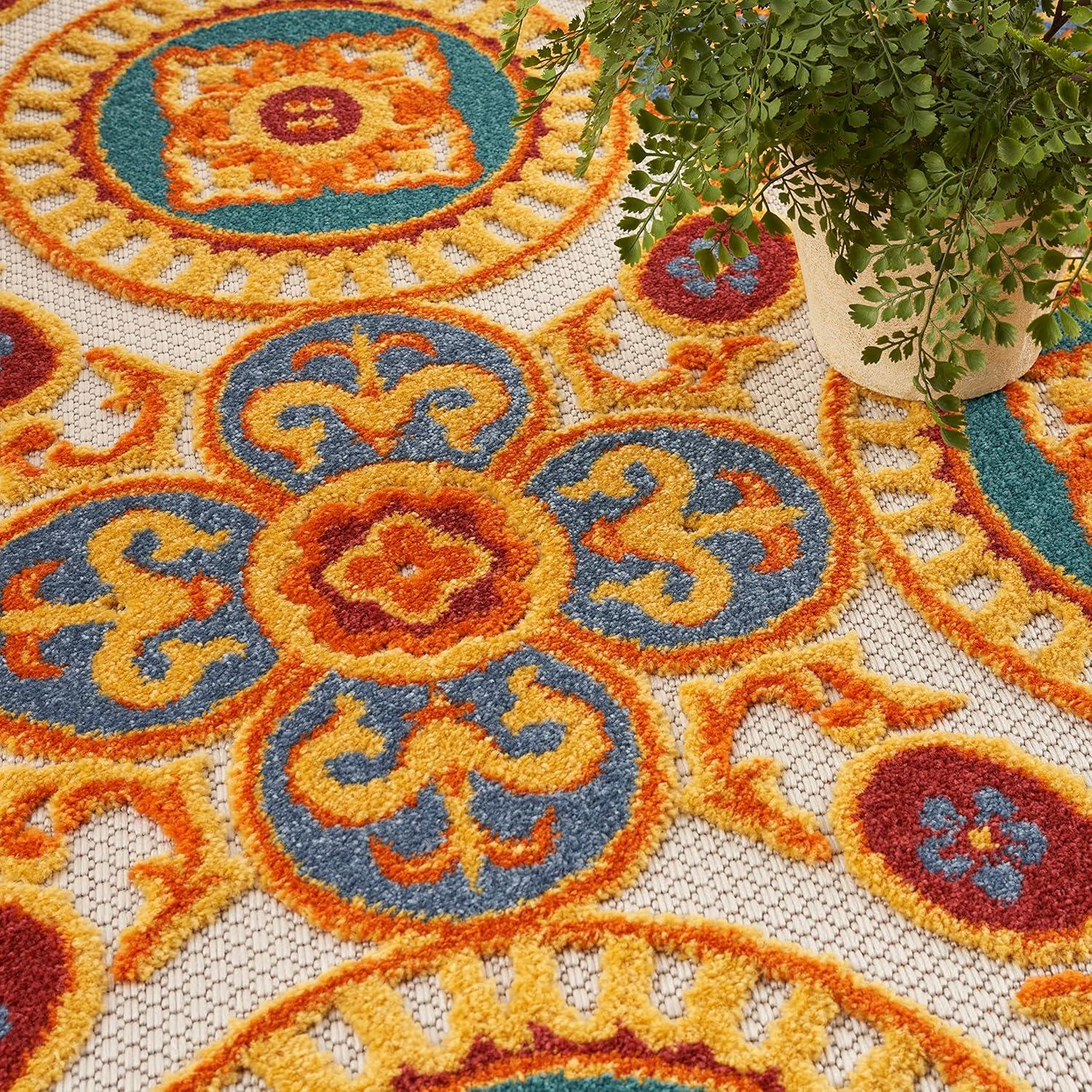Lark Manor™ Isalia 5'3" X 7'5" Multicolor Tropical Rug