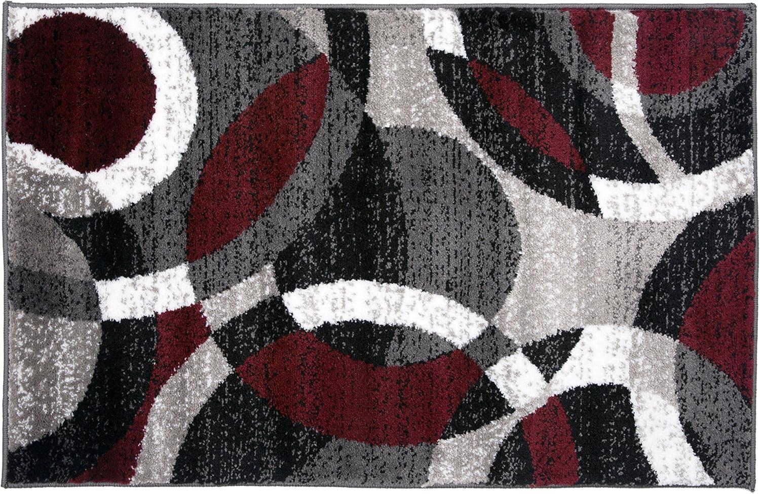 World Rug Gallery Geometric Circles Area Rug