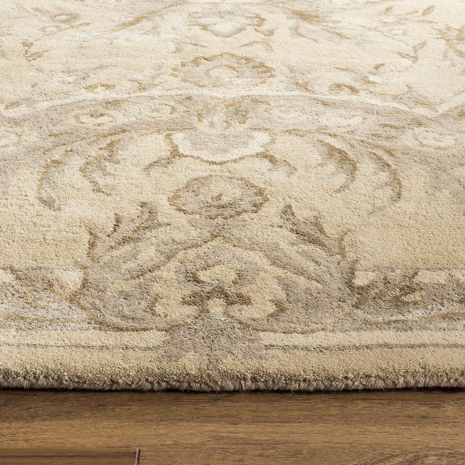 Savonnerie SAV623 Hand Tufted Area Rug - Sand - 6'x9' - Safavieh.