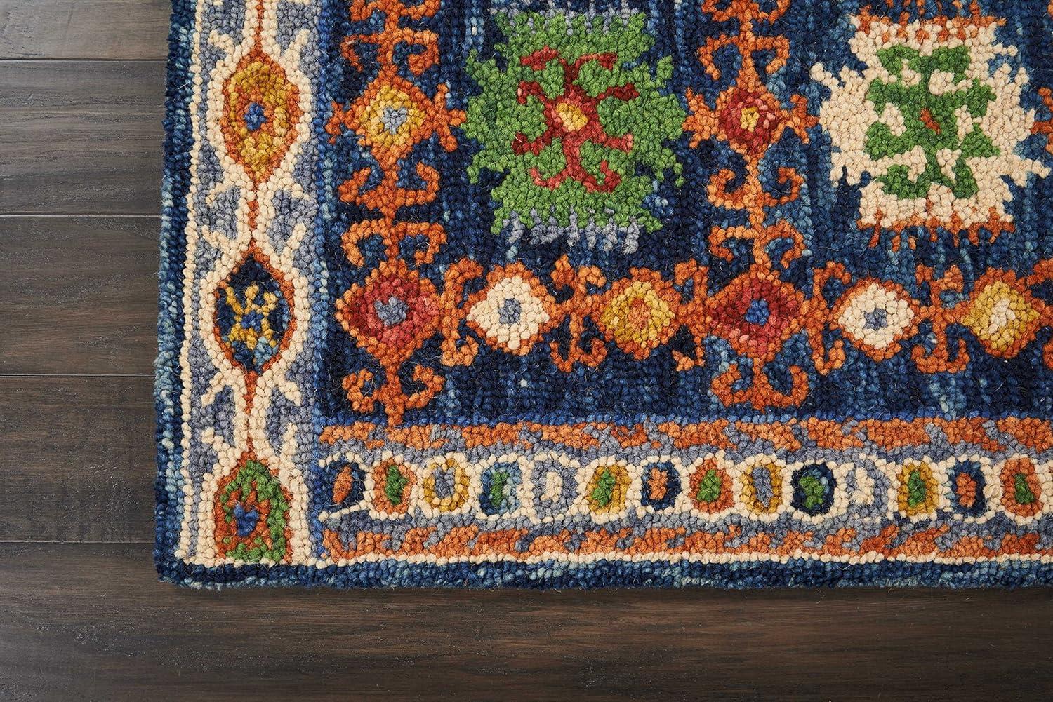 Nourison Vivid Navy Indoor Area Rug VIV09 8'X10'6"