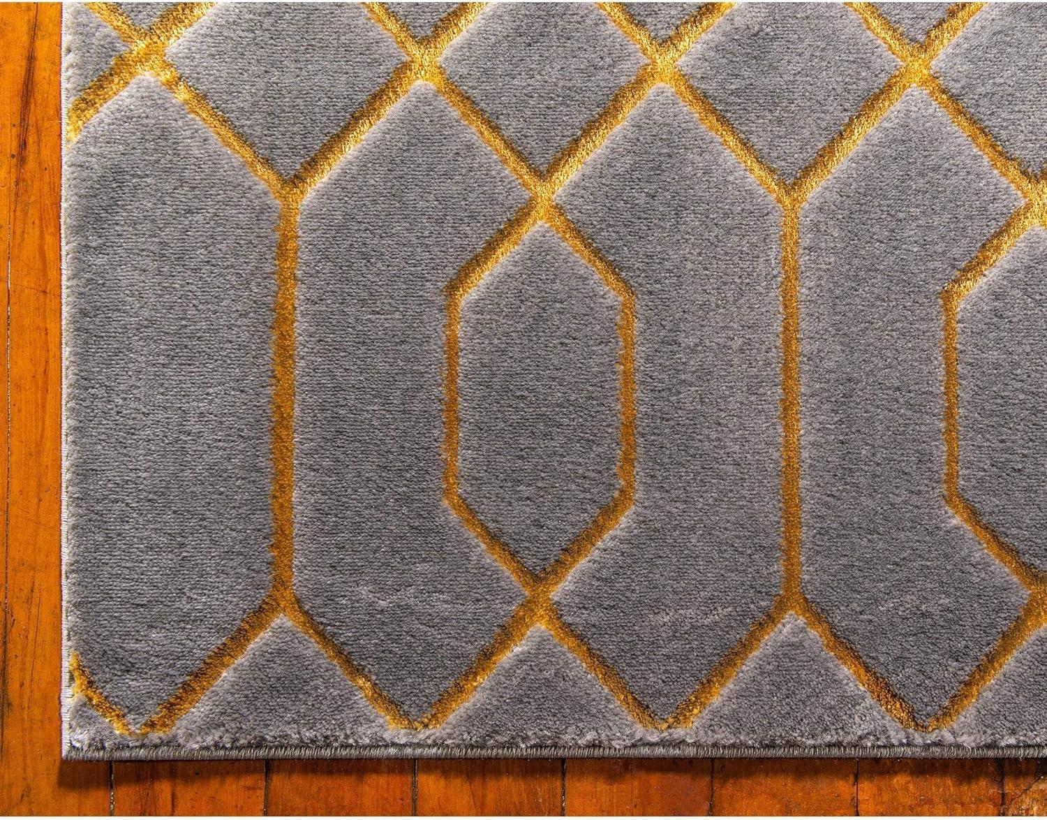 Glam Gray/Gold Area Rug