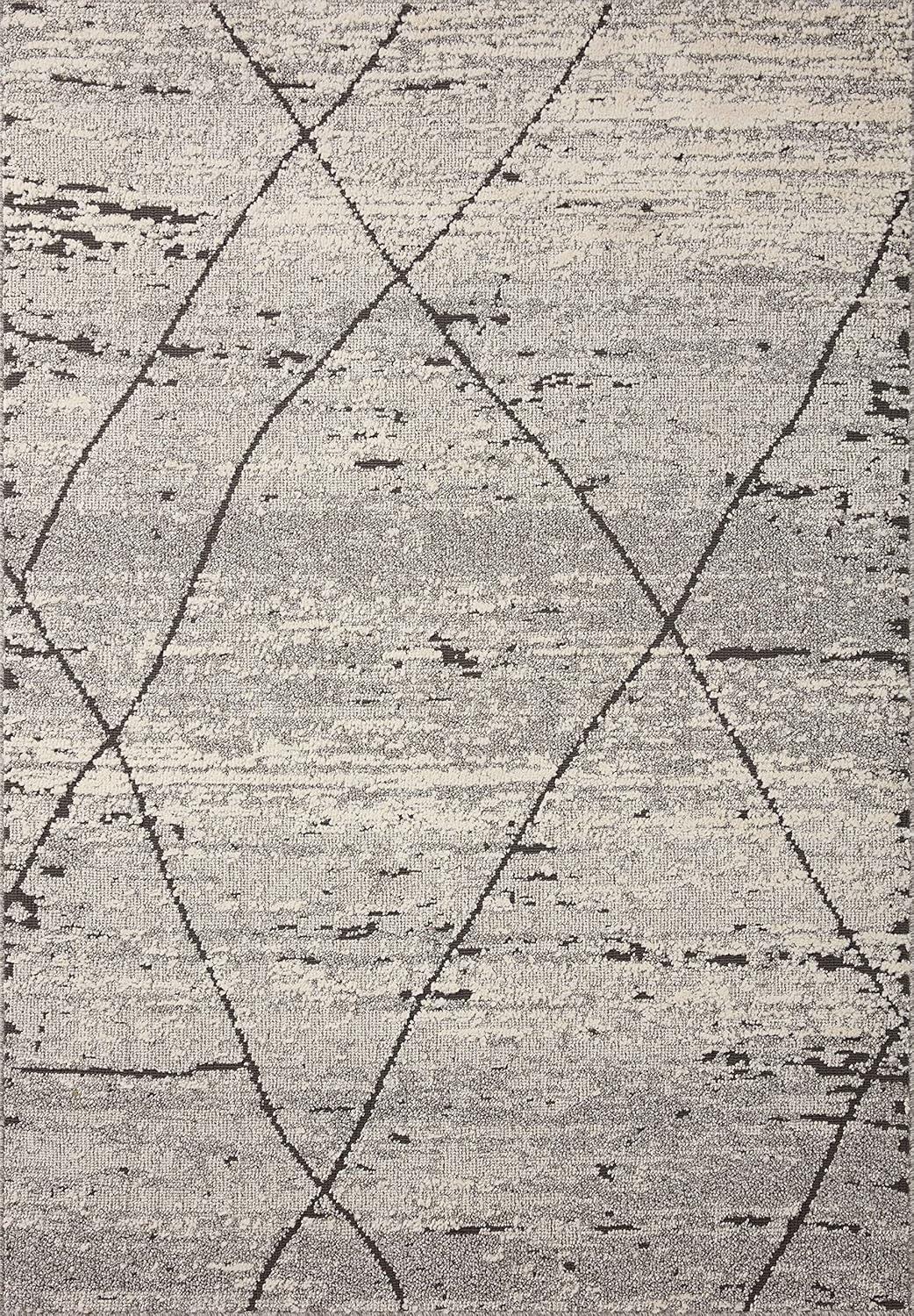 Loloi II Fabian Grey / Charcoal 18" x 18" Sample Area Rug